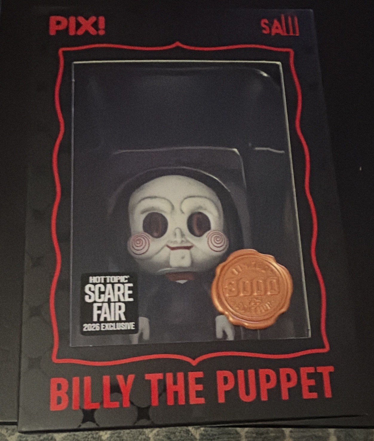 Thrilljoy PIX SAW Billy the Puppet Collectible Figure Hot Topic Scare Fair Excl Thrilljoy PIX SAW Billy the Puppet Collectible Figure Hot Topic Scare Fair Excl