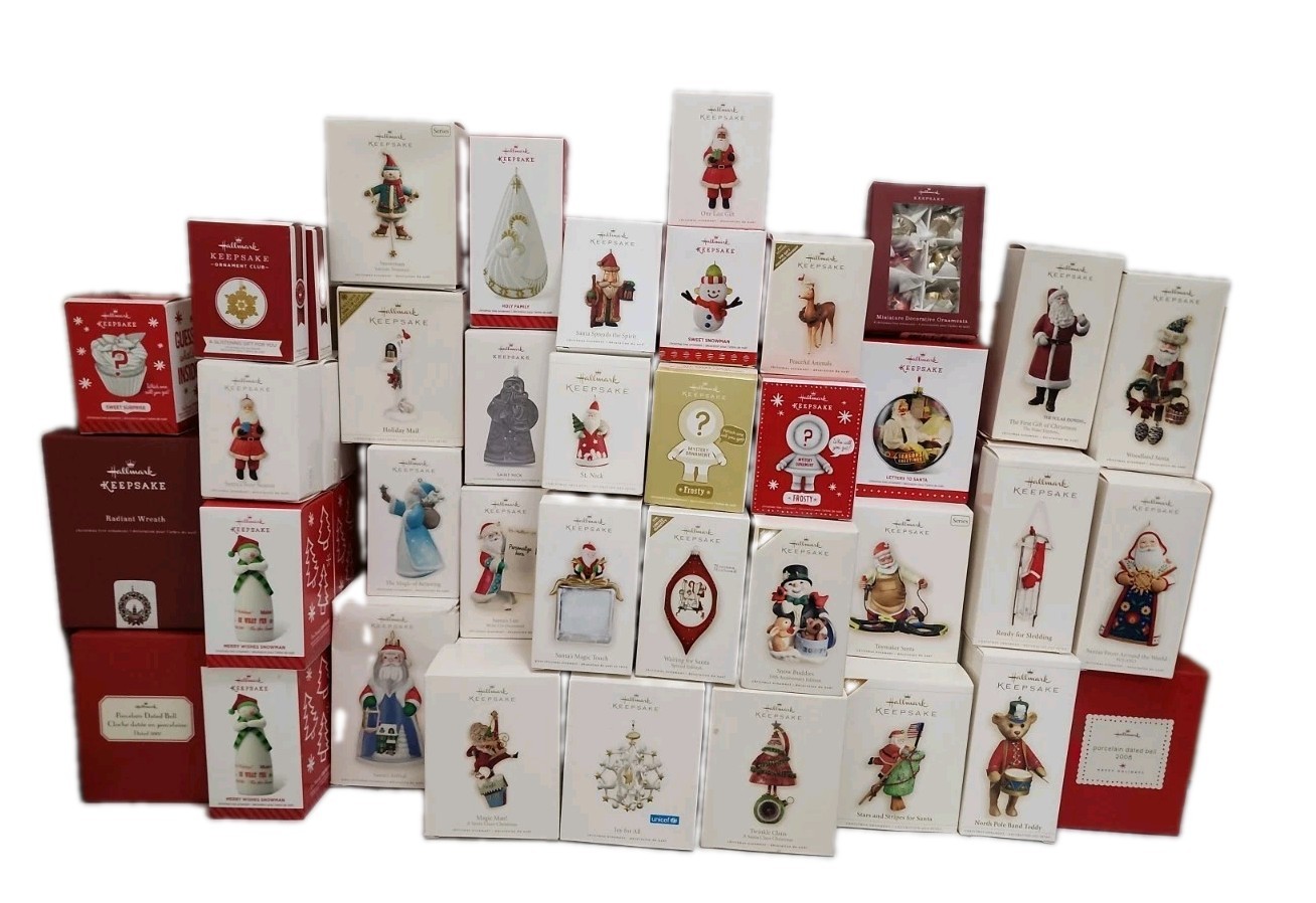 Hallmark Keepsake Ornaments Santa Christmas Bundle 60 Busy Season Sweet Surprise