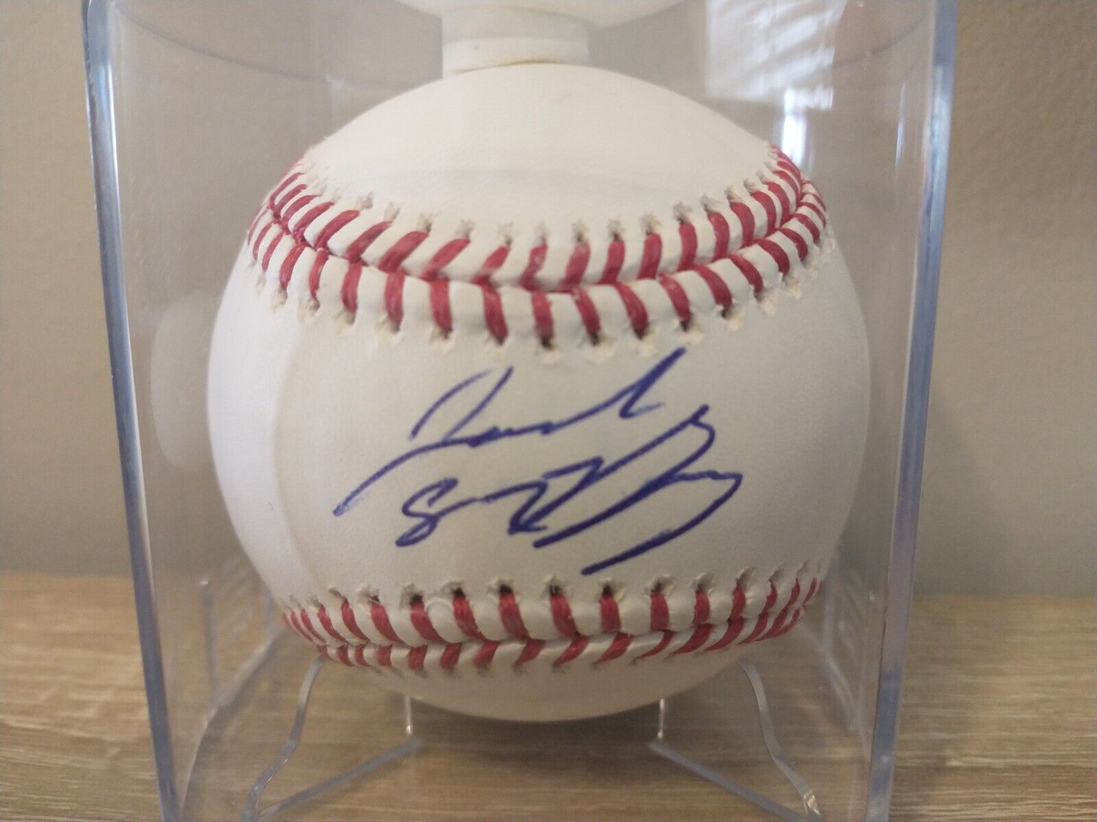 JORDAN GROSHANS Signed Autographed Baseball New York Yankees Authentic ROMLB