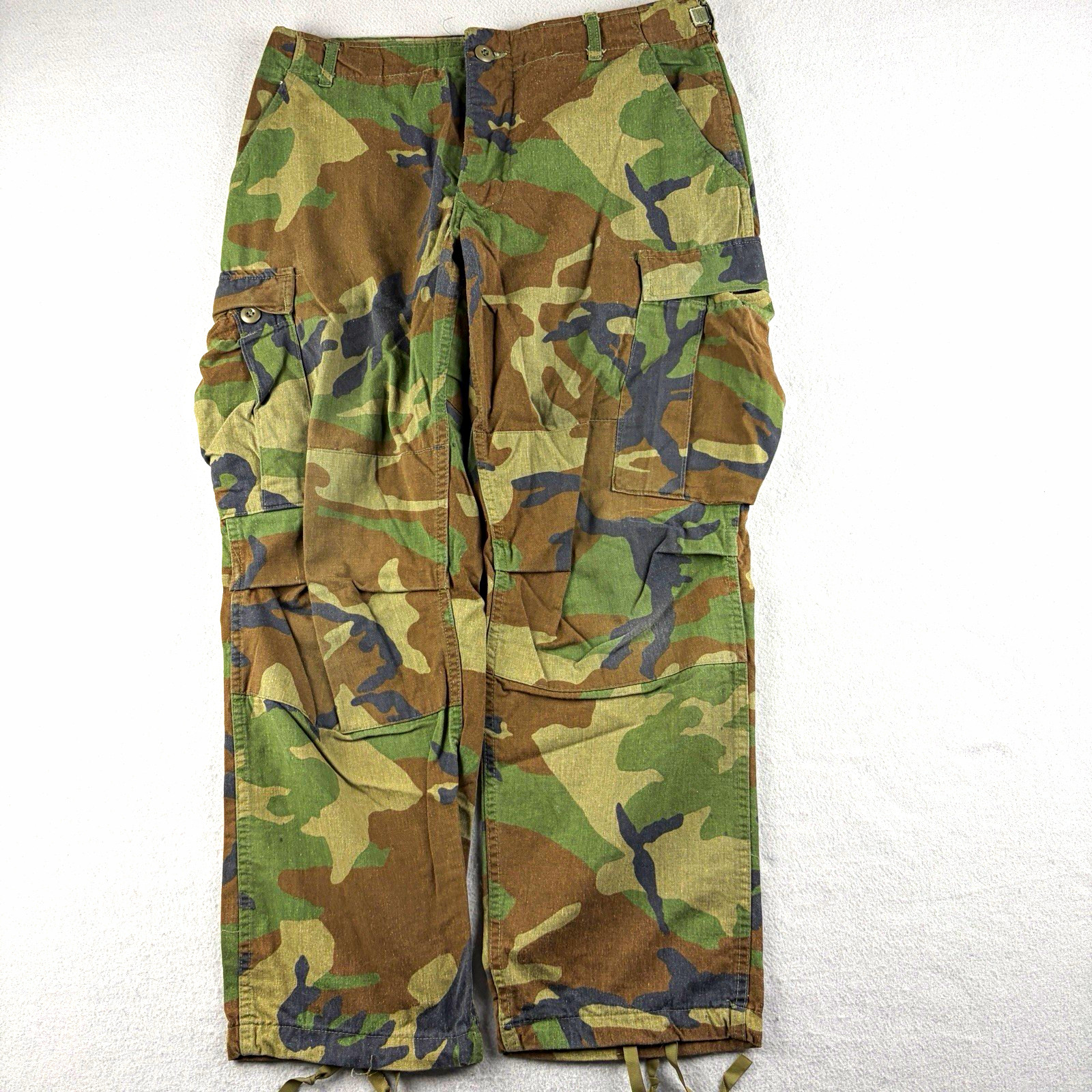 Vintage 1981 USGI M81 Woodland Camo BDU Pants Medium Short 33x28.5