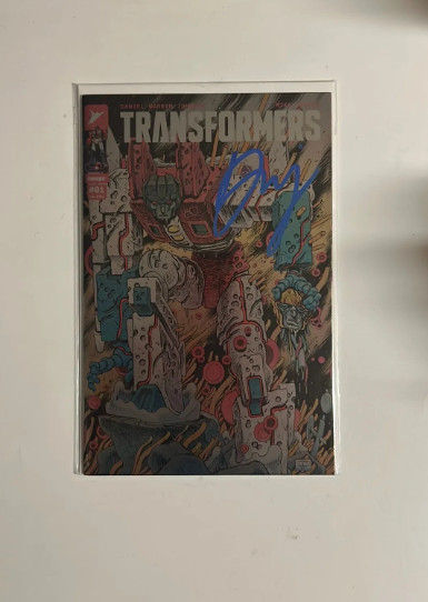 Transformers #1 Signed Daniel Warren Johnson 1st Print 1:100 Bertram Cover 2023 Transformers #1 Signed Daniel Warren Johnson 1st Print 1:100 Bertram Cover 2023