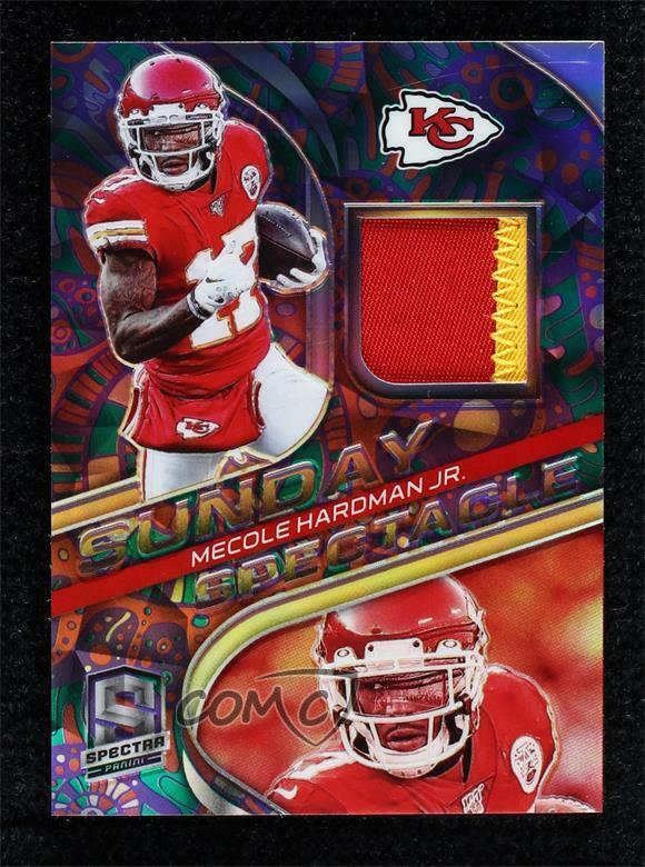 2020 Panini Spectra Sunday Spectacle Relics Psychedelic 5/5 Mecole Hardman Jr