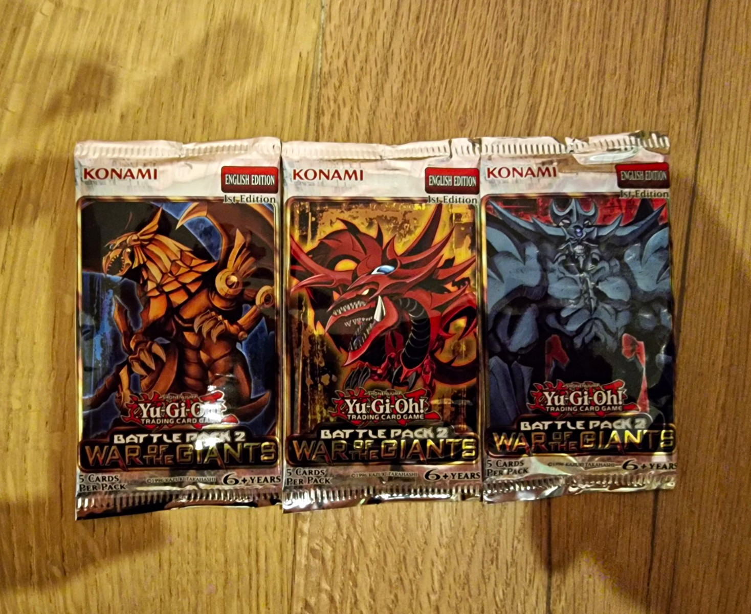 3x Yu-Gi-Oh Battle Pack 2 War of the Giants Booster CIB 1st Edition English 3x Yu-Gi-Oh Battle Pack 2 War of the Giants Booster CIB 1st Edition English