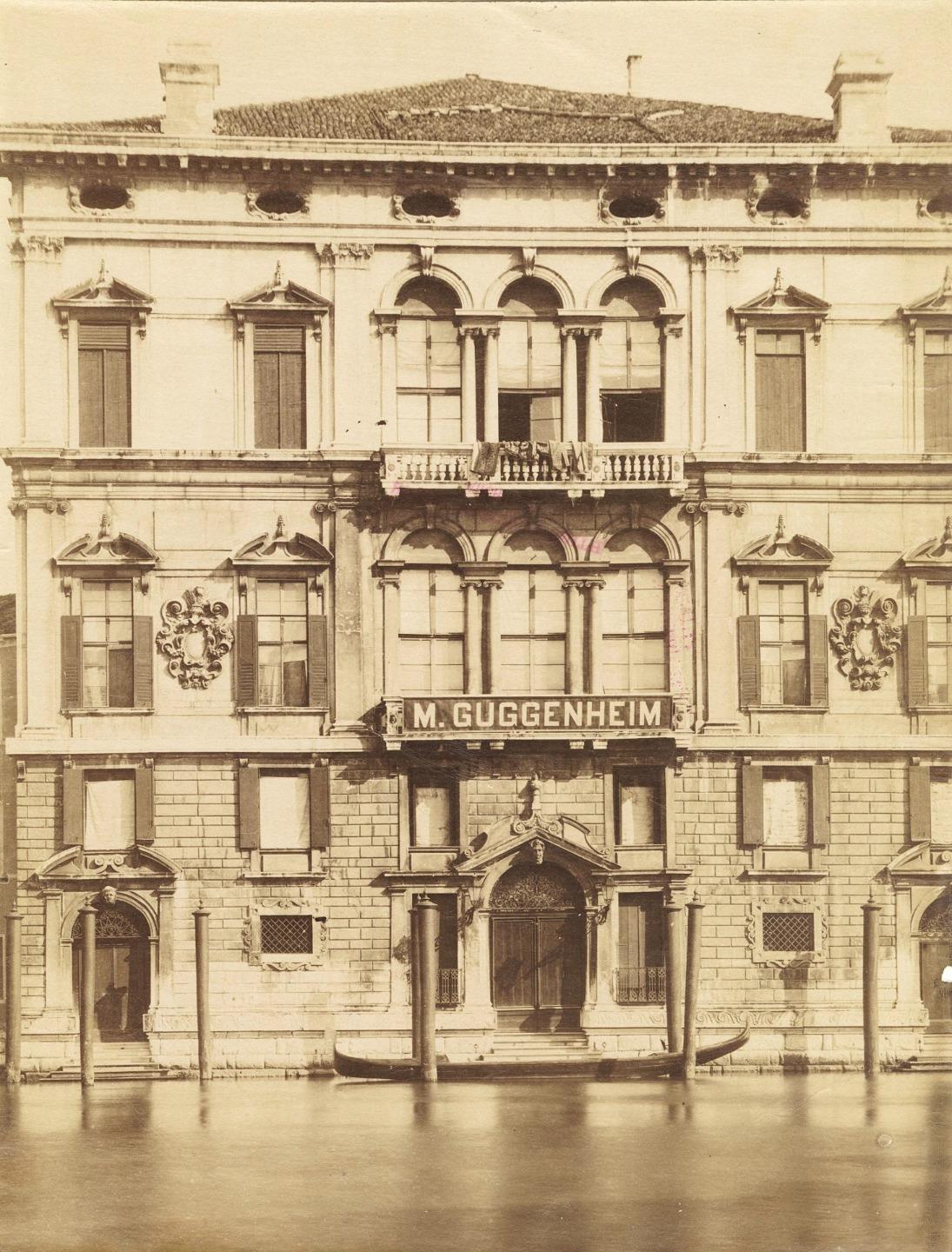 c. 1870's Guggenheim Museum, Palazzo Balbi, Venice, Italy Albumen Photograph