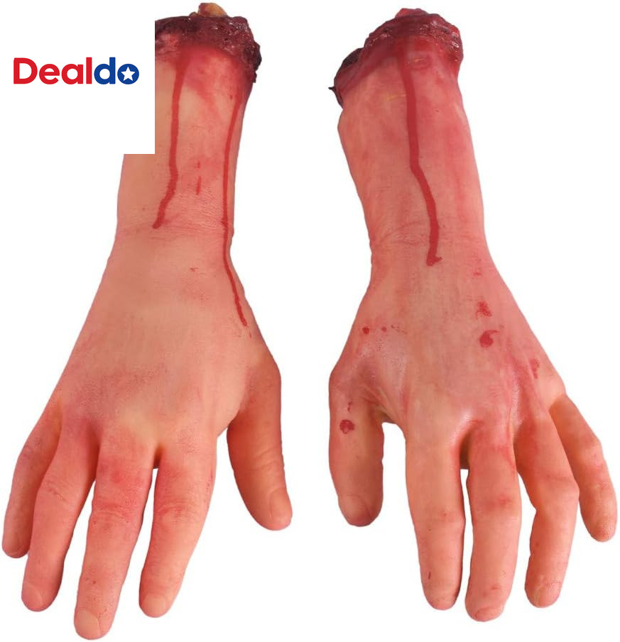 Fake Severed Hands Halloween Props Zombie Body Parts Haunted House Decor