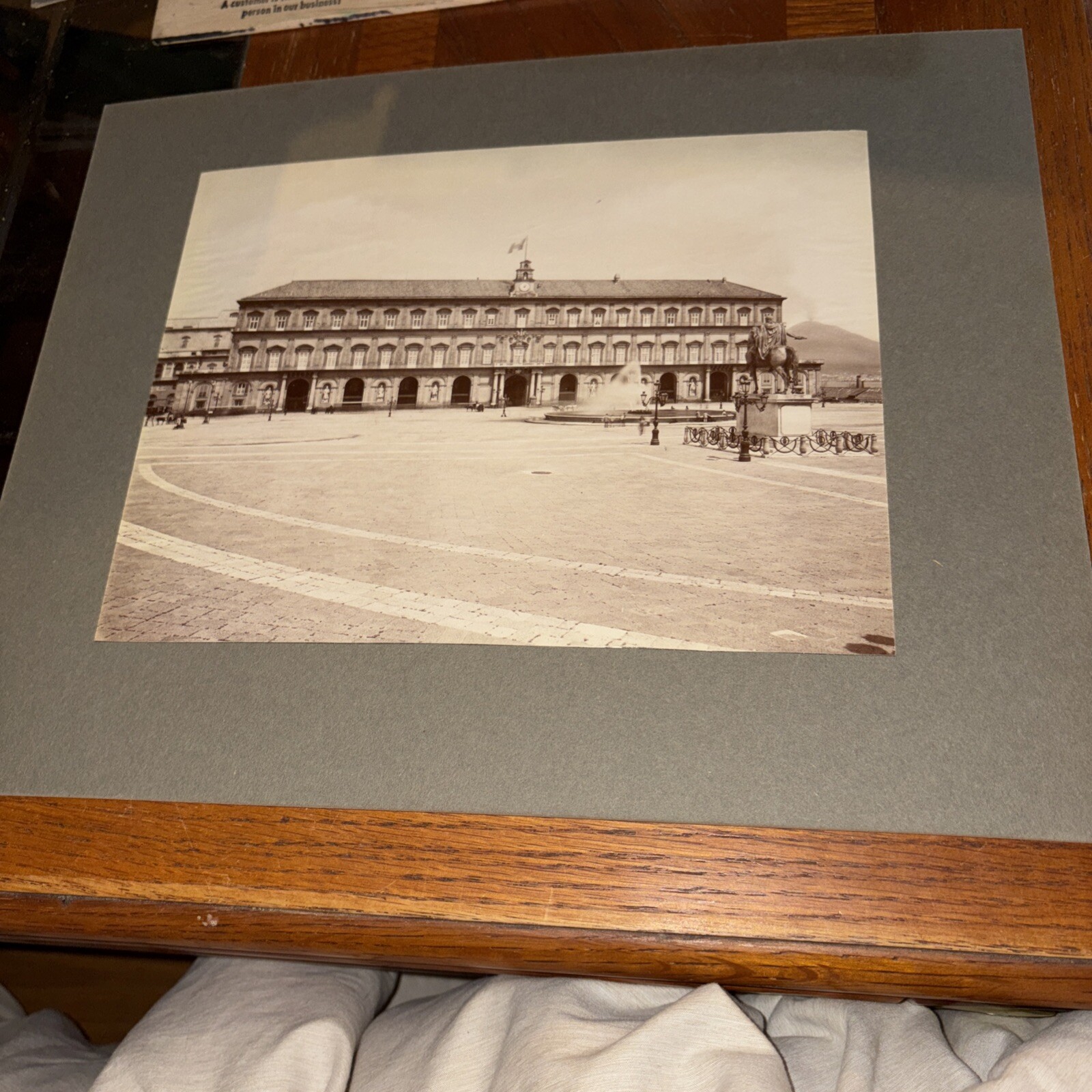 VTG Palazzo Reale Naples Mounted Italian Architecture Photo Domenico Fontana VTG Palazzo Reale Naples Mounted Italian Architecture Photo Domenico Fontana