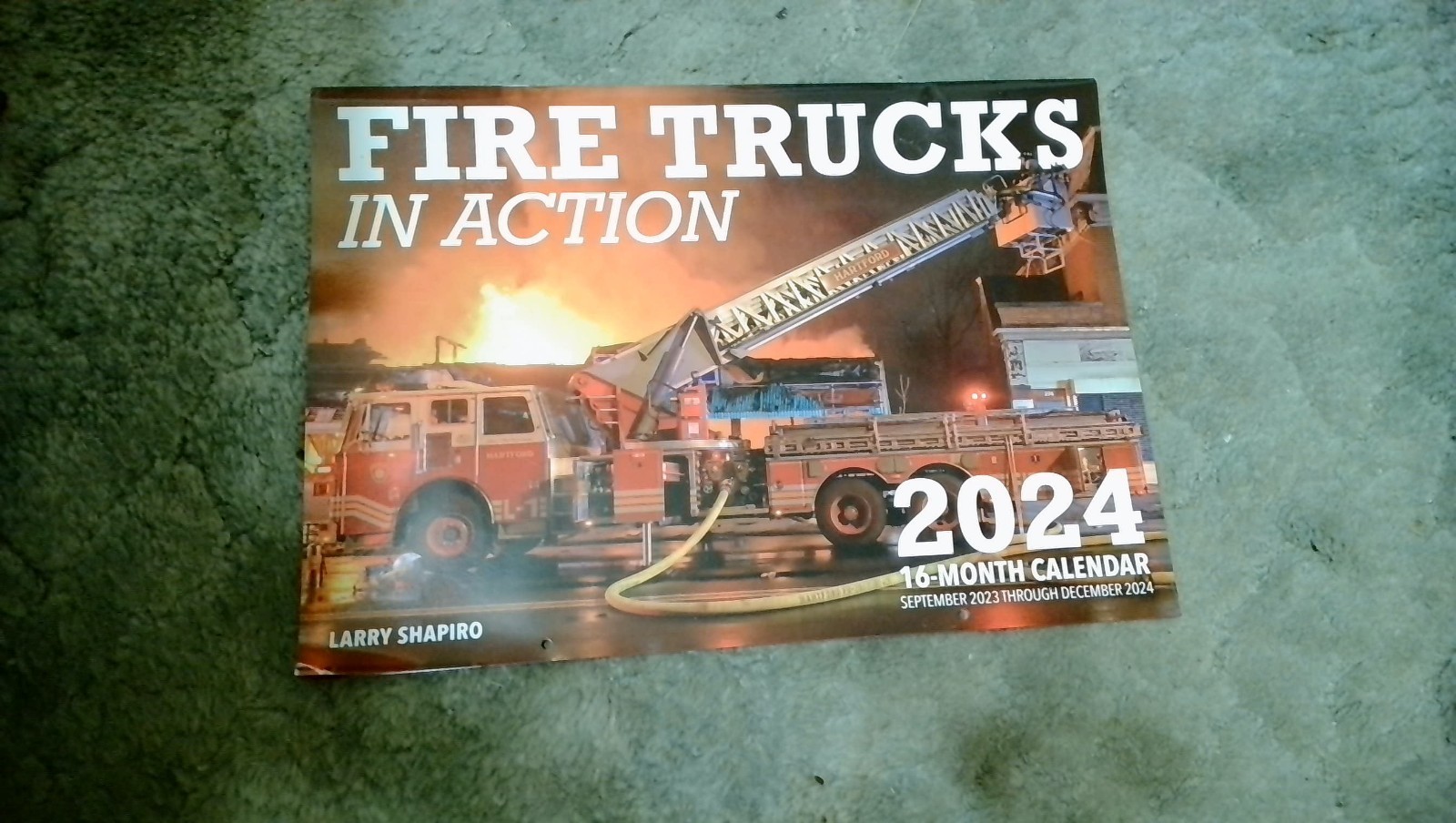 FIREFIGHTING CALENDAR FIRE TRUCKS IN ACTION 2024 WALL CALENDAR - UNUSED FIREFIGHTING CALENDAR FIRE TRUCKS IN ACTION 2024 WALL CALENDAR - UNUSED