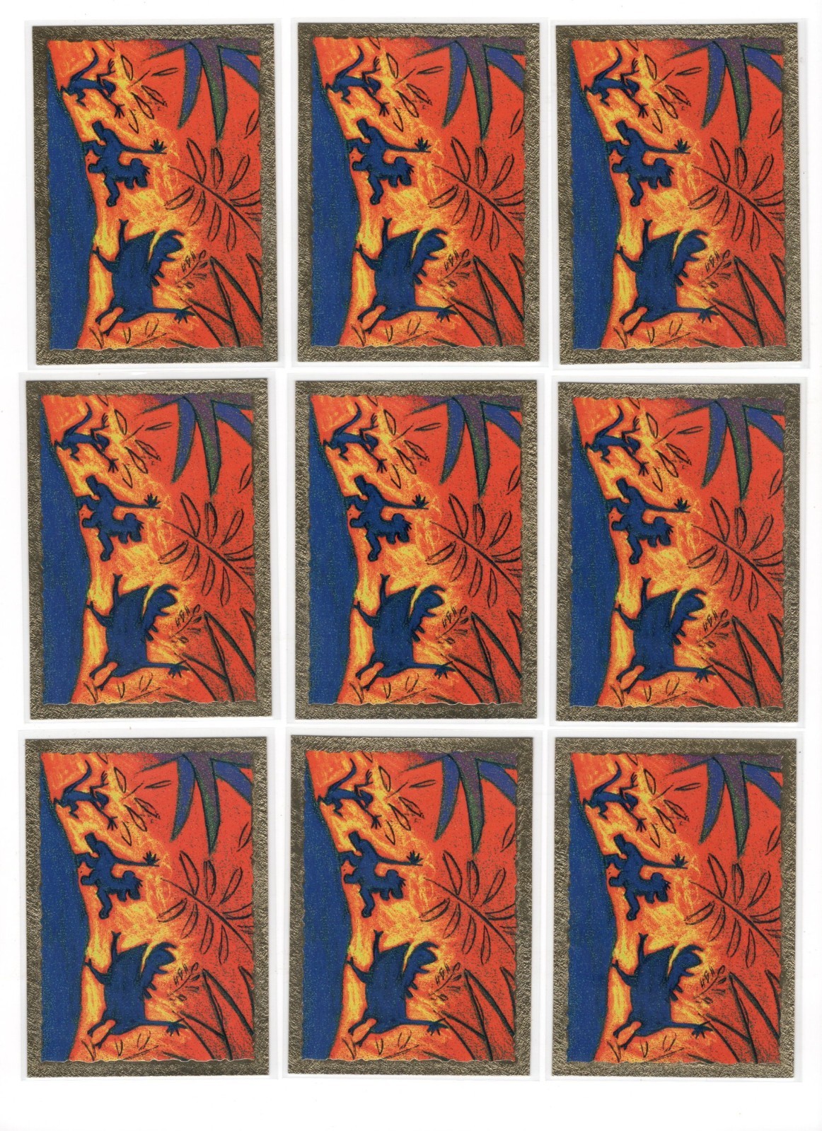 1994 SKYBOX THE LION KING SERIES 2 FOIL BORDER FB2 INSERT HAKUNA MATATA 1994 SKYBOX THE LION KING SERIES 2 FOIL BORDER FB2 INSERT HAKUNA MATATA