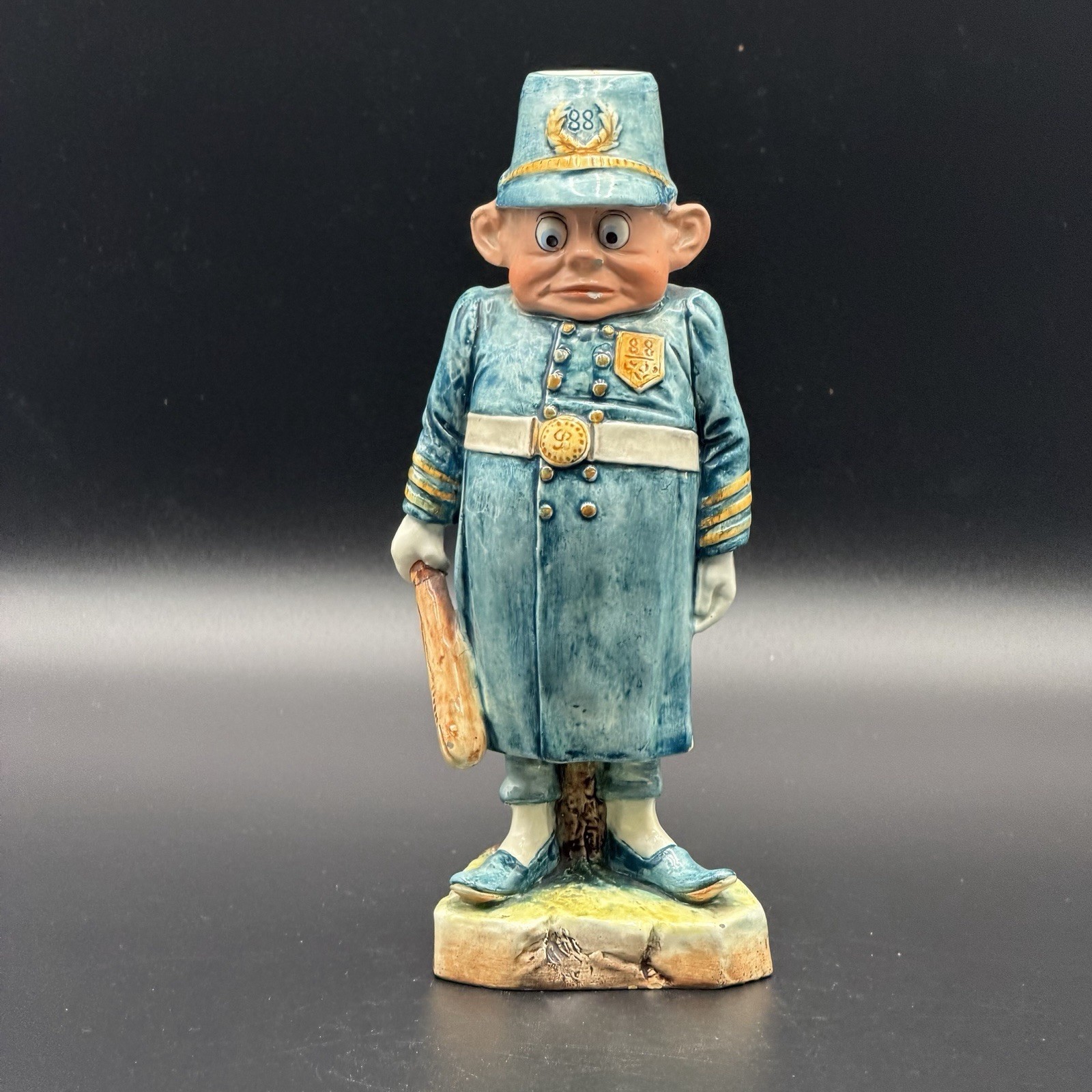 Antique Palmer Cox Police Policeman Figurine Candle holder 9\ Antique Palmer Cox Police Policeman Figurine Candle holder 9\