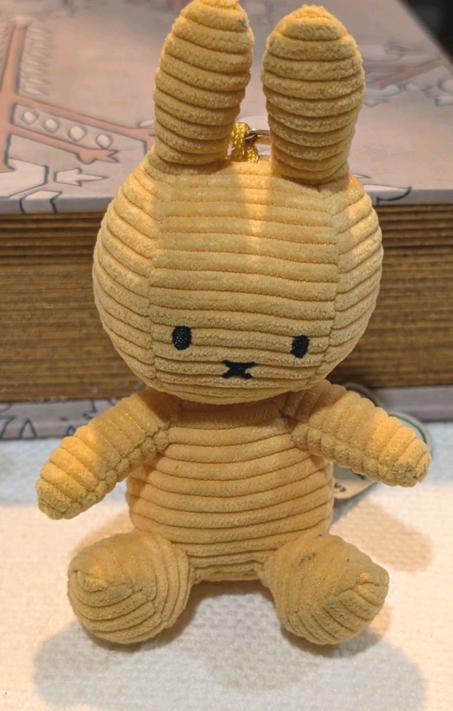 Miffy Keychain Corduroy Brown 4\ Miffy Keychain Corduroy Brown 4\