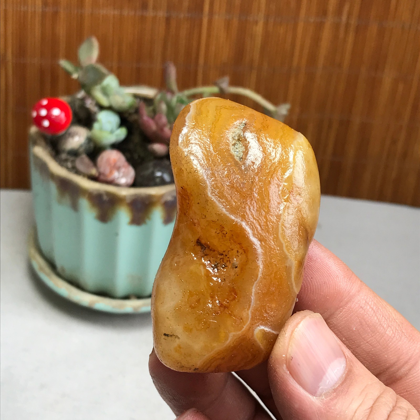 84g natural Bonsai Suiseki Gobi Agate Eyes Stone-Stunning original View A4623 84g natural Bonsai Suiseki Gobi Agate Eyes Stone-Stunning original View A4623