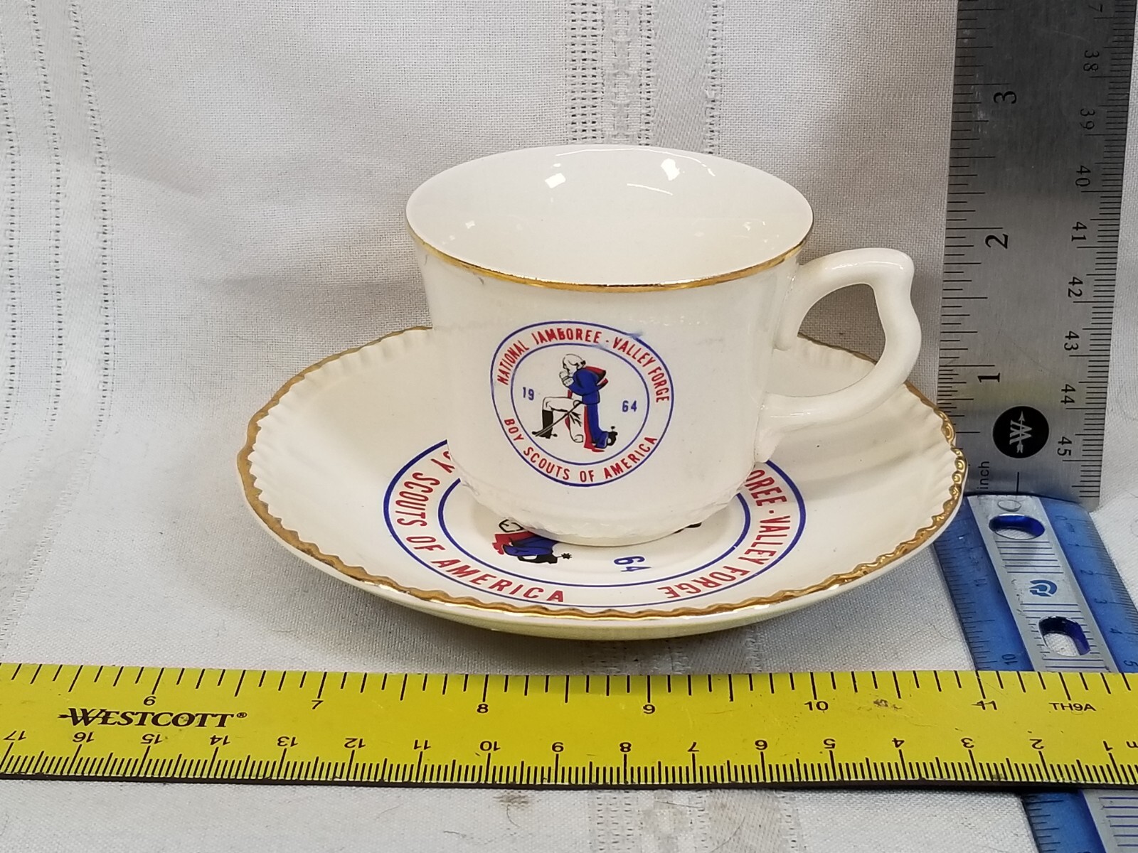 1964 Boy Scouts of America National Jamboree, Vintage Teacup and Saucer, RARE 1964 Boy Scouts of America National Jamboree, Vintage Teacup and Saucer, RARE