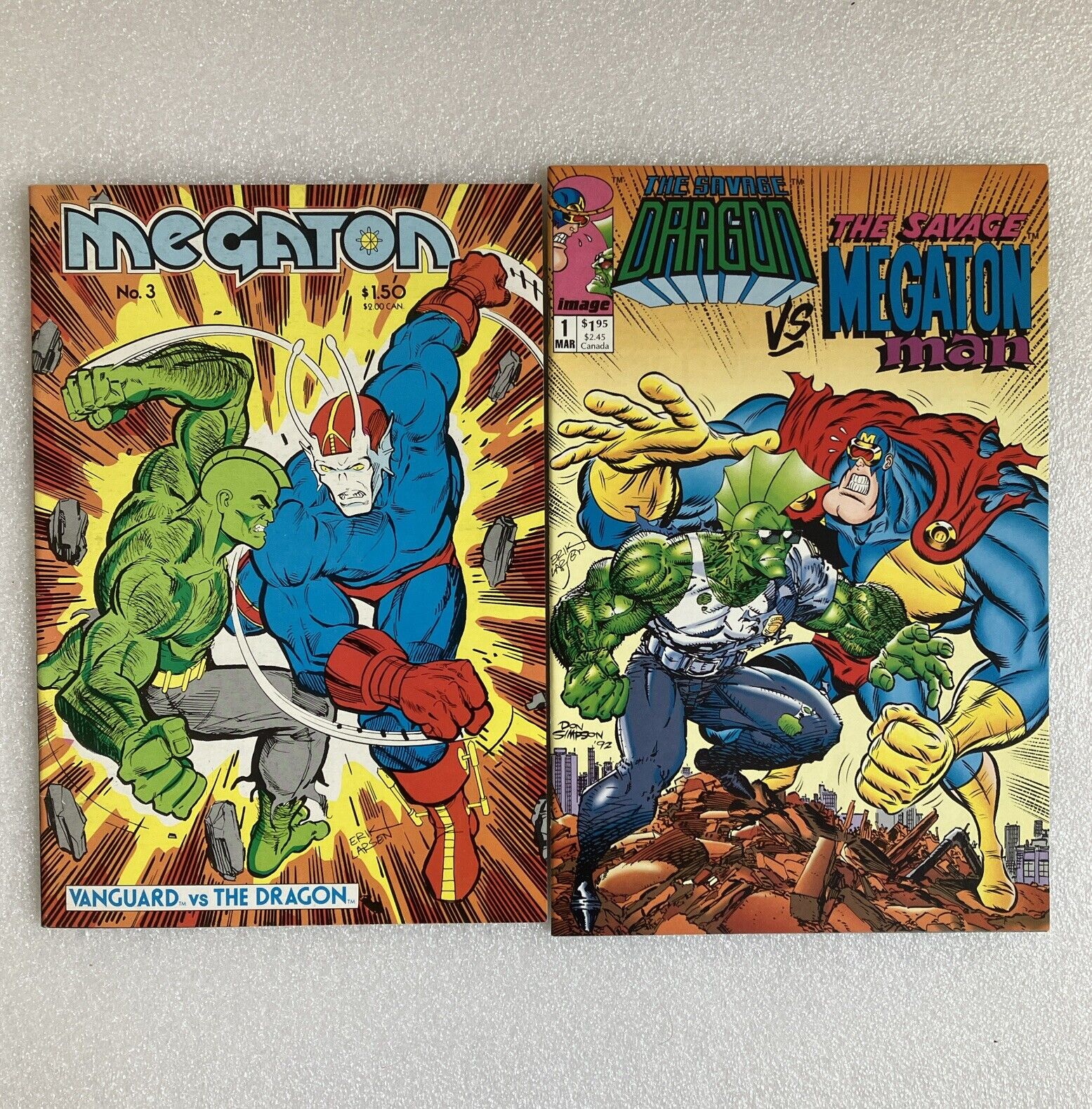 Megaton #3 1st Appearance Savage Dragon 1986 Erik Larsen F/VF + Image #1 Bonus