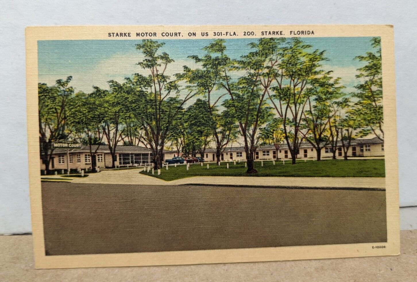 Vintage Starke Motor Court On US 31/Fla 200 Starke Florida FL Linen Postcard
