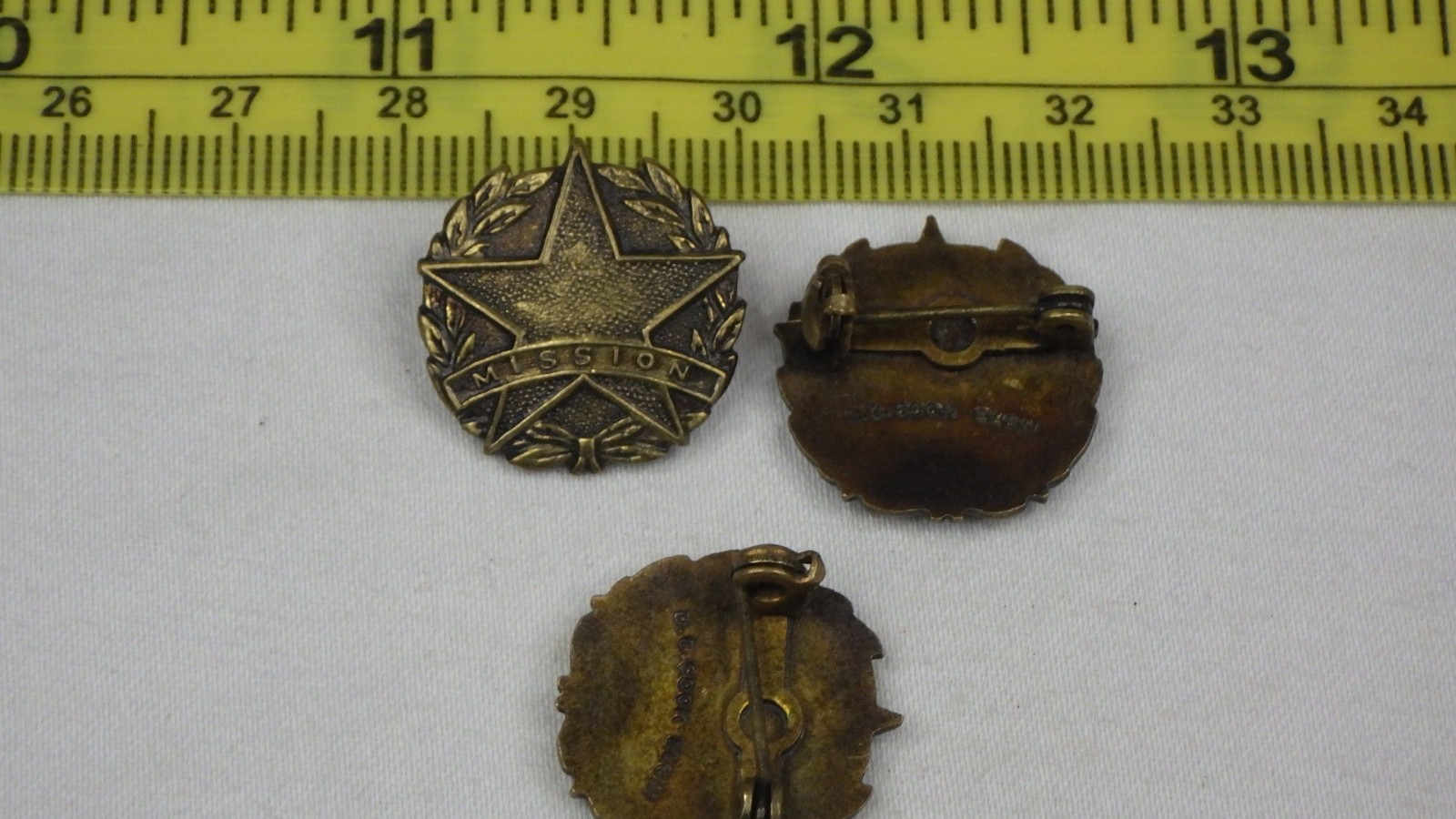 Vintage D.C. Cook - Elgin Star of Light Religious Mission Pins Vintage D.C. Cook - Elgin Star of Light Religious Mission Pins