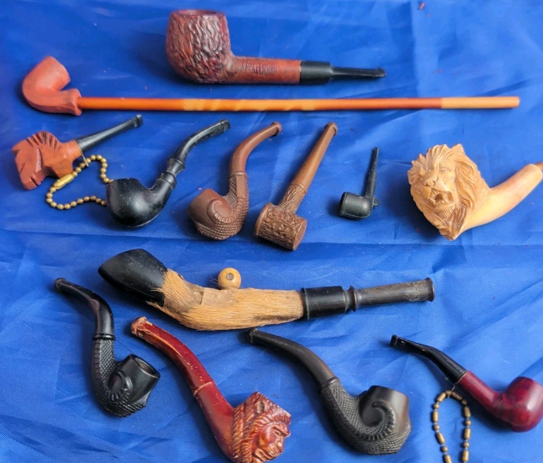 Estate Collection Lot 13 Miniature Antique Tobacco Pipes Claws, Tom Thumb Lion & Estate Collection Lot 13 Miniature Antique Tobacco Pipes Claws, Tom Thumb Lion &