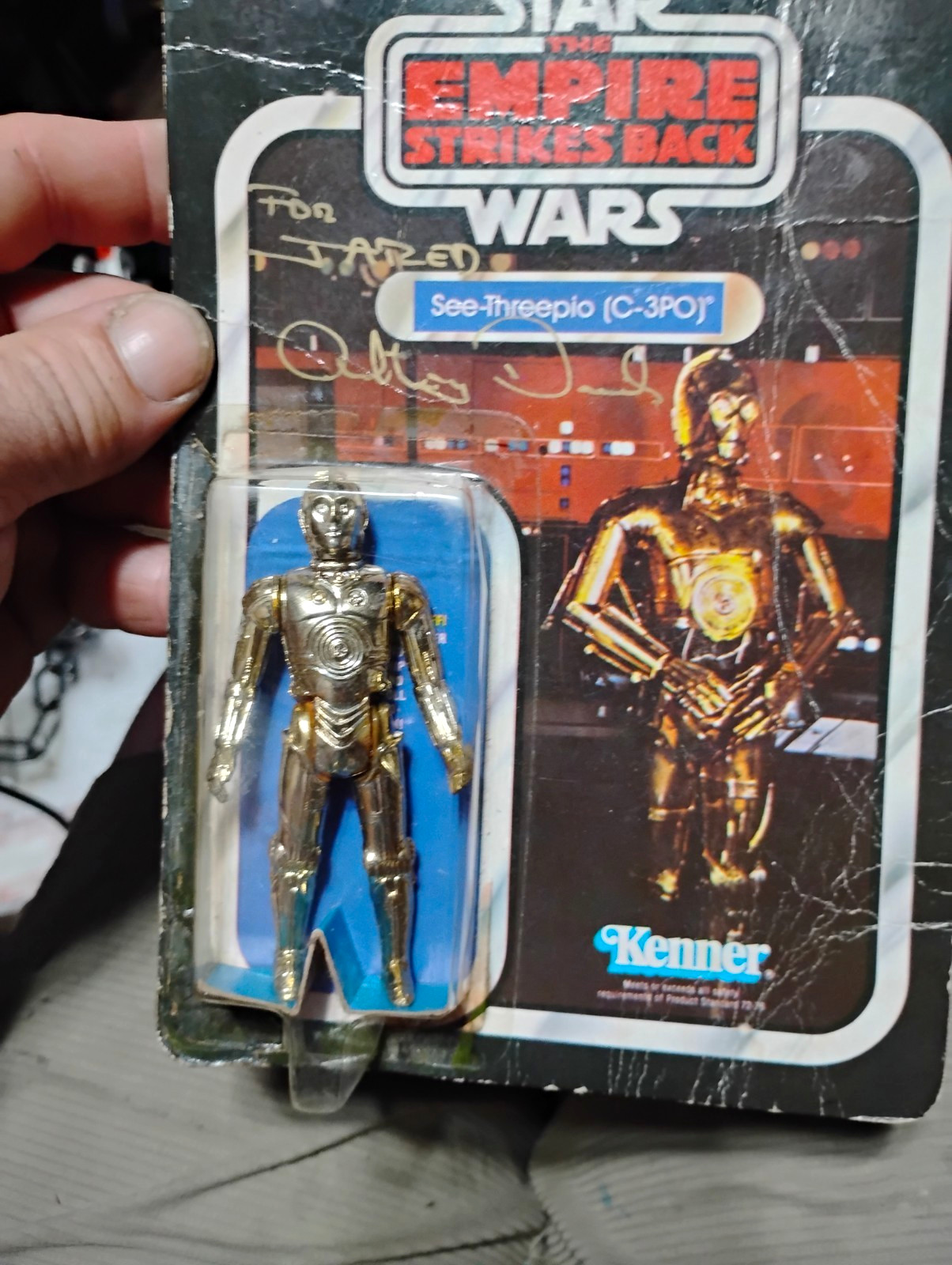 Kenner Star Wars Empire Strikes Back C-3PO 1980 Signed Vintage Figure Kenner Star Wars Empire Strikes Back C-3PO 1980 Signed Vintage Figure