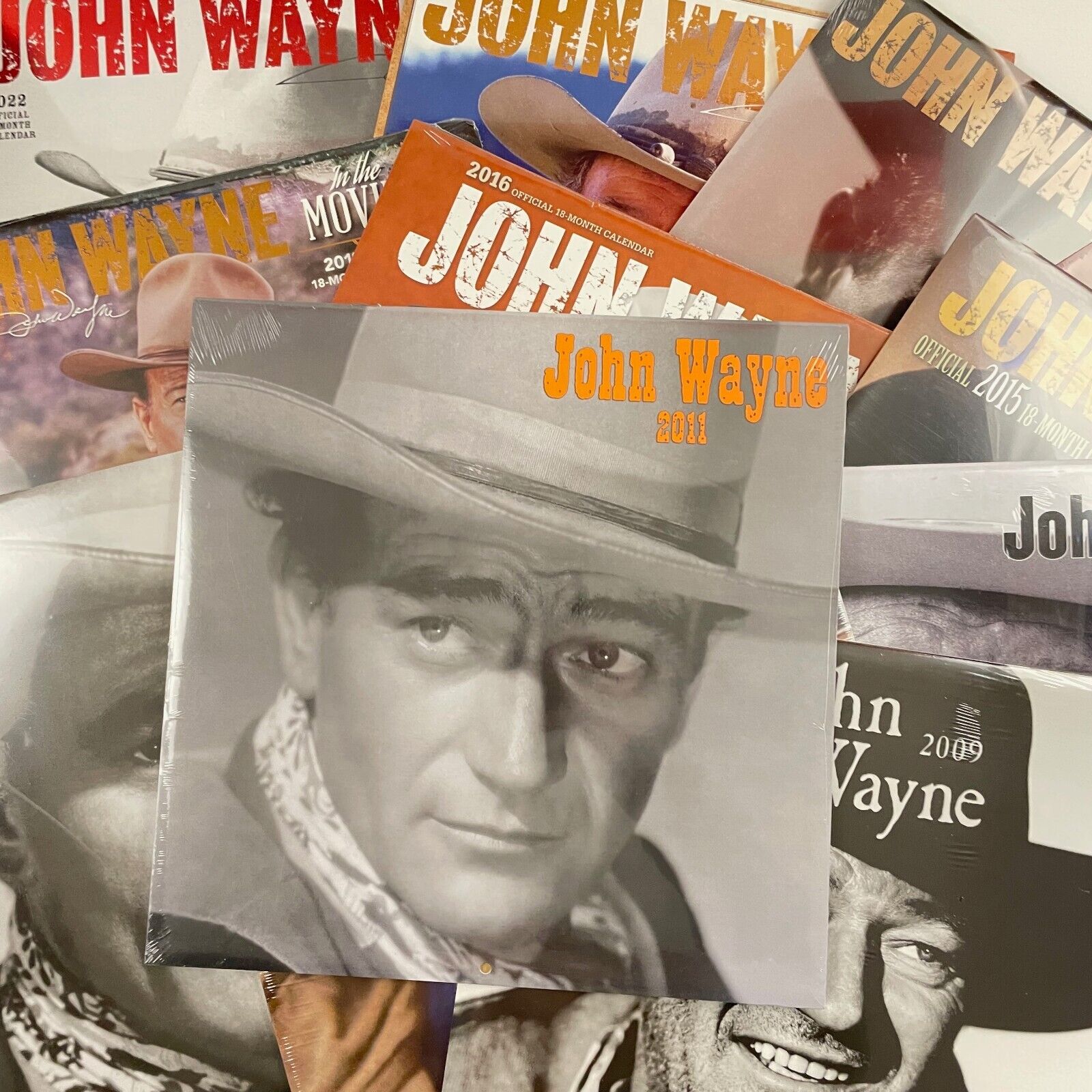 12 JOHN WAYNE calendars NEW/SEALED 2007- 2022 The Duke Western Classic Hollywood