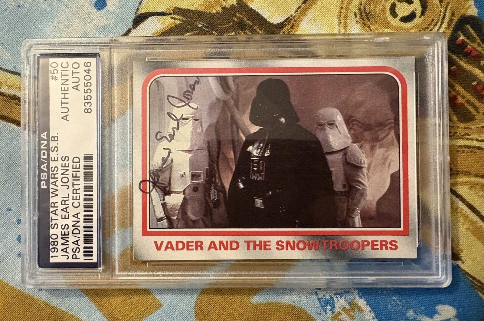 James Earl Jones Autograph Topps Star Wars Empire Strikes Back PSA/DNA Cert. James Earl Jones Autograph Topps Star Wars Empire Strikes Back PSA/DNA Cert.