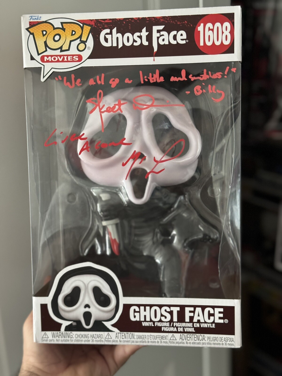 Matthew Lillard & Skeet Ulrich Signed Scream Ghost Face #1608 Jumbo Funko Pop Matthew Lillard & Skeet Ulrich Signed Scream Ghost Face #1608 Jumbo Funko Pop