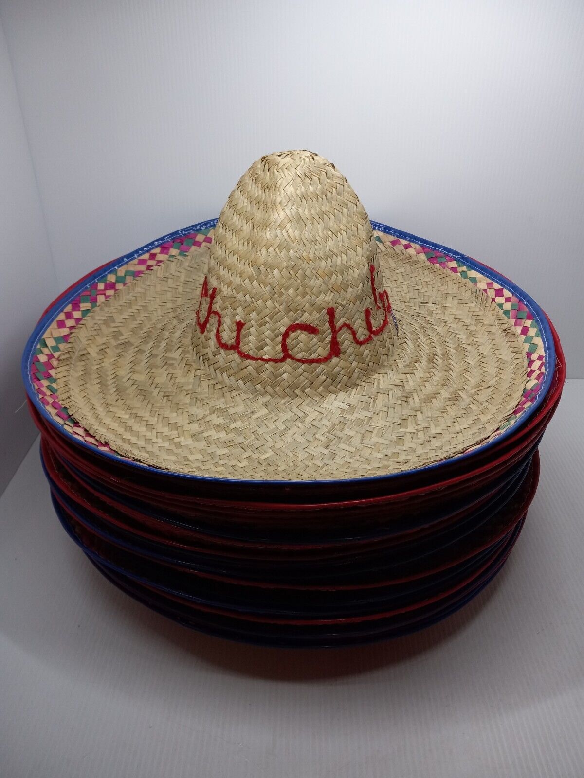 20 Vintage Chi Chi's Restaurant Authentic Straw Sombrero Hat Lot Of 20