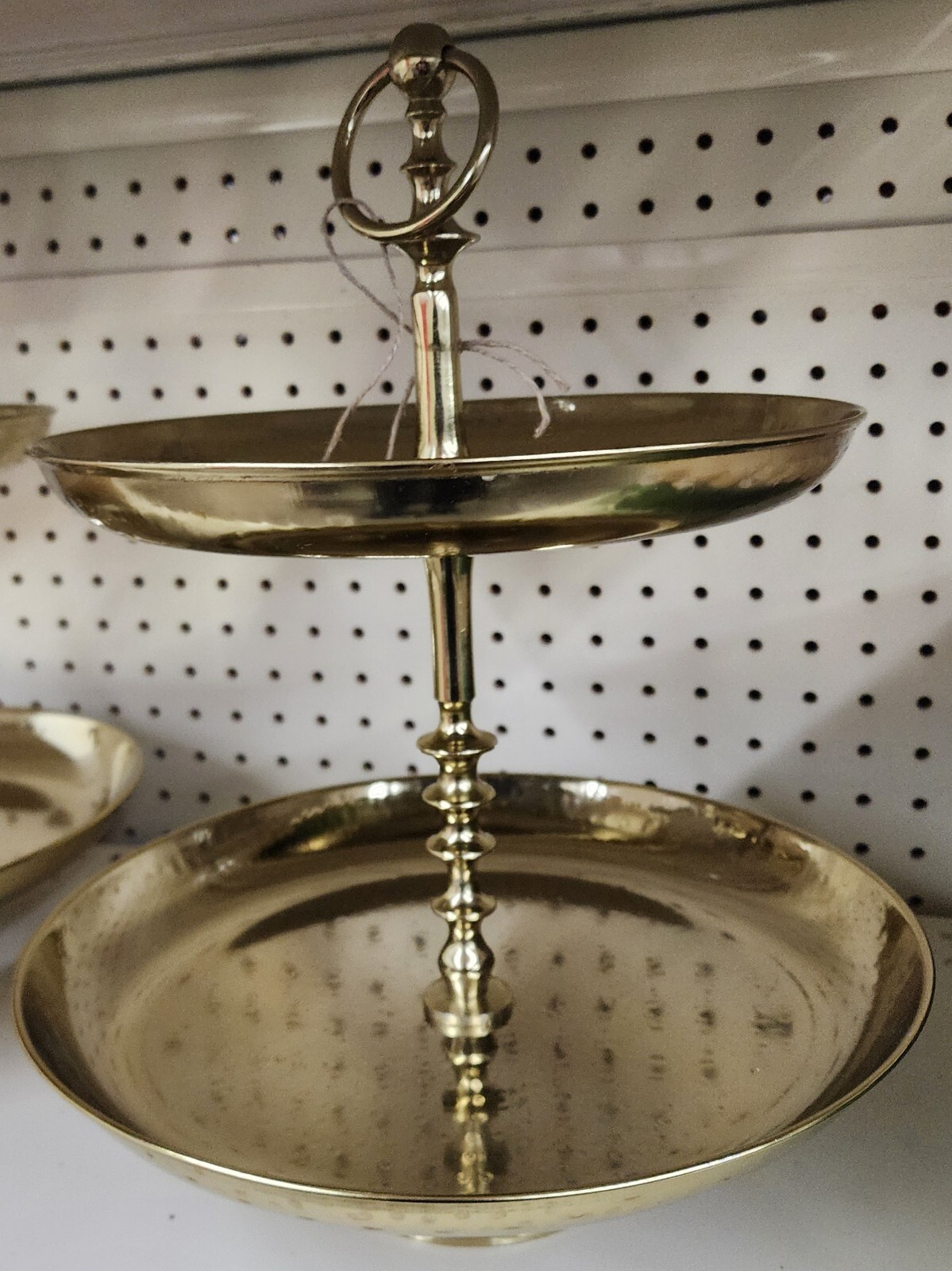 Metal Gilded 2 Tier Tray Pastry Fruit Stand Gold Color Wedding Holiday Metal Gilded 2 Tier Tray Pastry Fruit Stand Gold Color Wedding Holiday