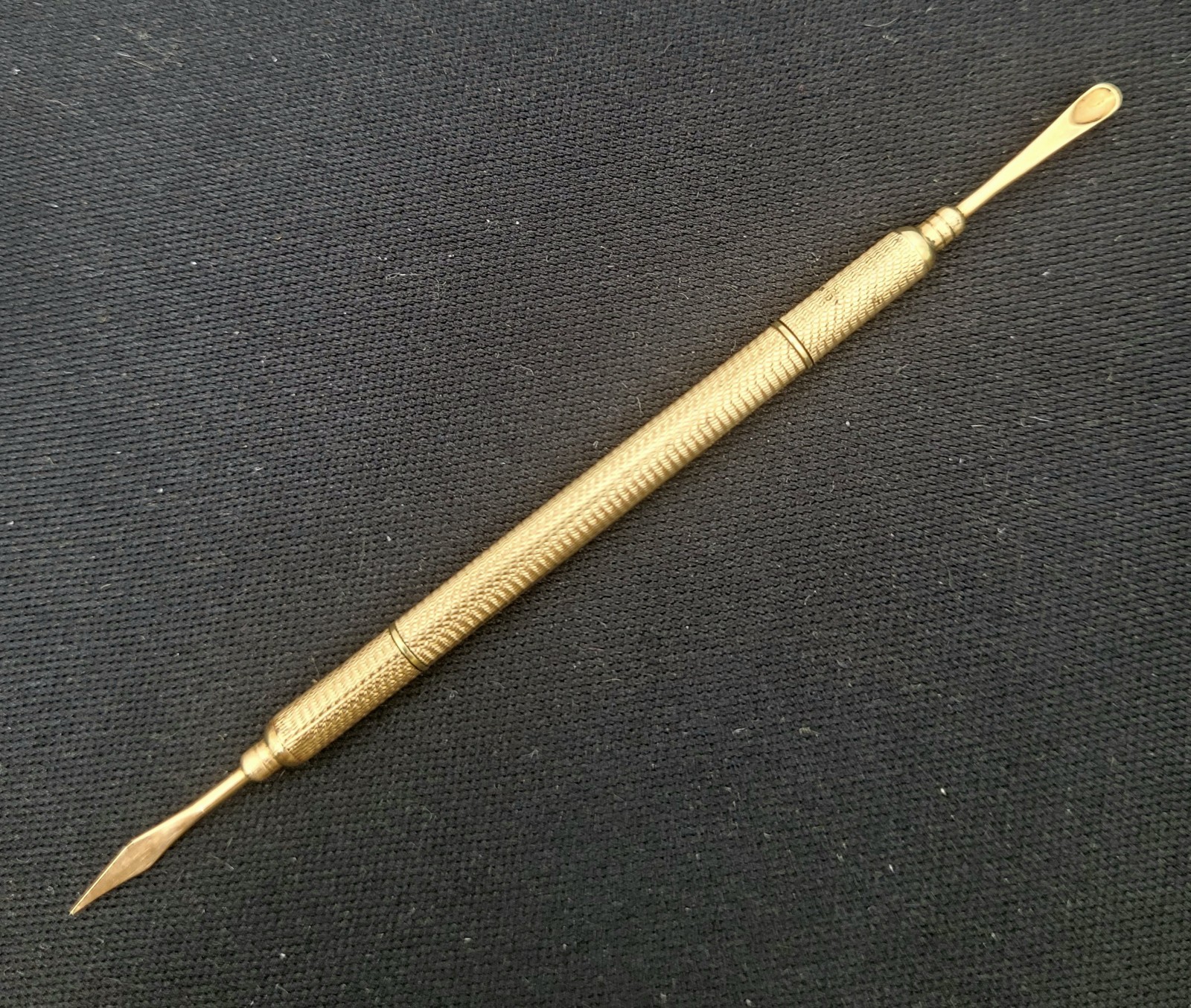 Antique Mechanical Gold Snuff Spoon & Toothpick~Retractible Victorian Rarity Antique Mechanical Gold Snuff Spoon & Toothpick~Retractible Victorian Rarity