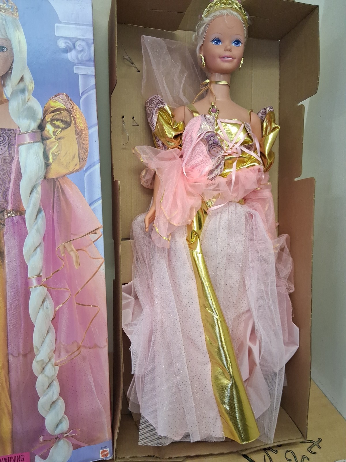 COMPLETE Vintage 1997 New Open Box My Size Barbie ( Repunzel )