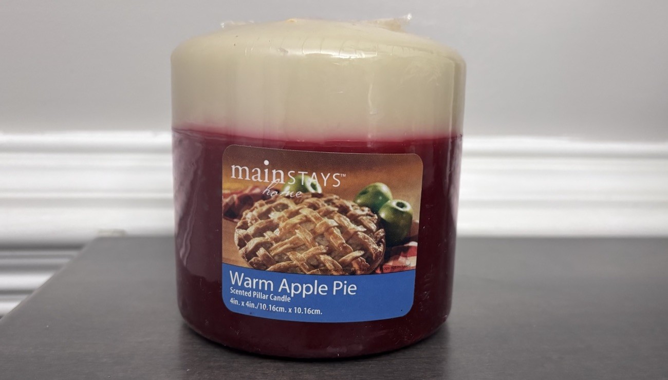New MAINSTAYS HOME Warm Apple Pie Maroon & White 4\ New MAINSTAYS HOME Warm Apple Pie Maroon & White 4\