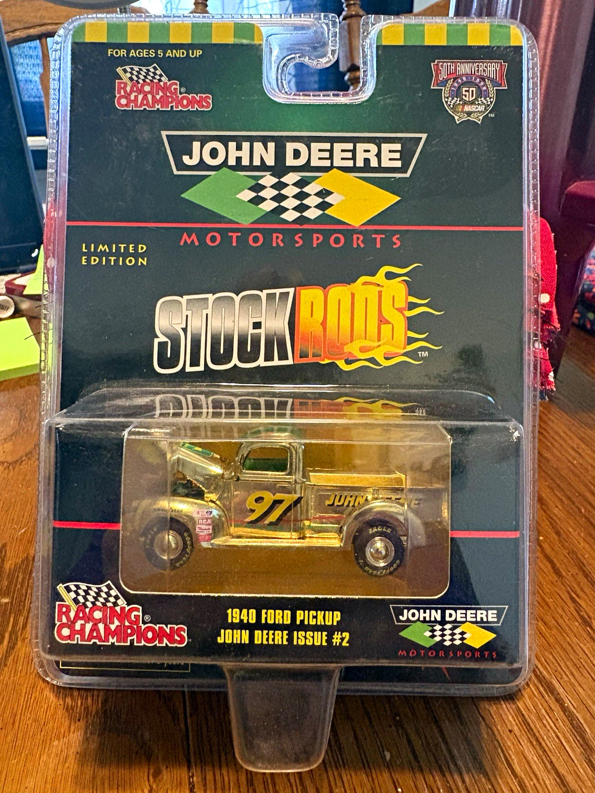John Deere Racing Champions Motorsports Stock Rods 1940 Ford Pickup #97 Diecast