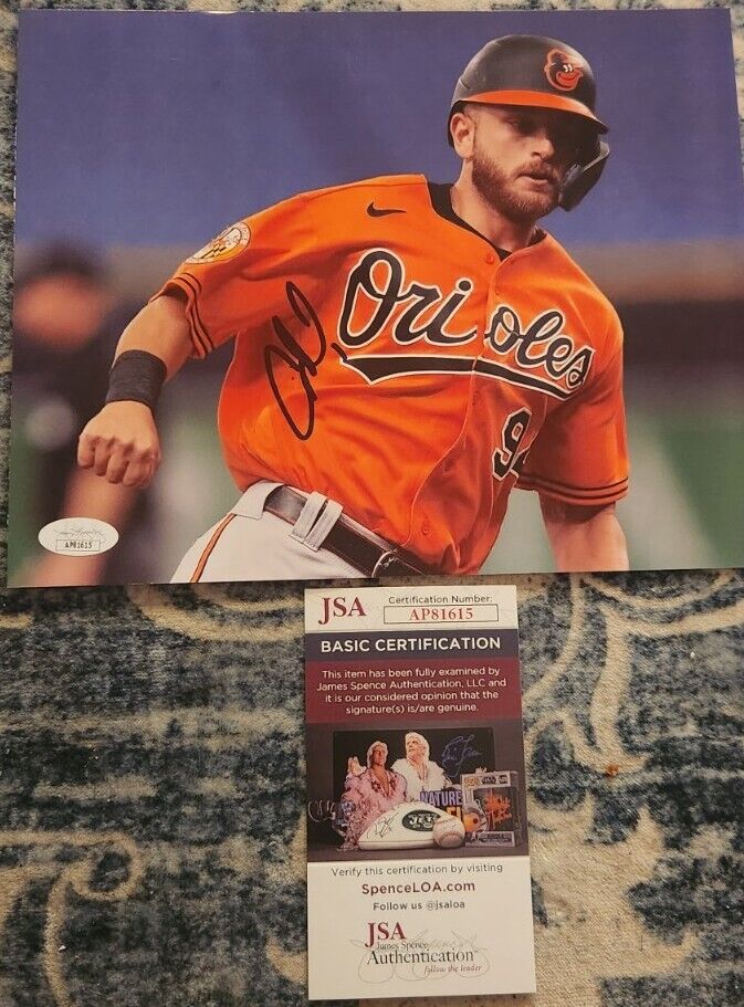 CONNOR NORBY SIGNED 8X10 PHOTO BALTIMORE ORIOLES JSA AUTHENTICATED #AP81615