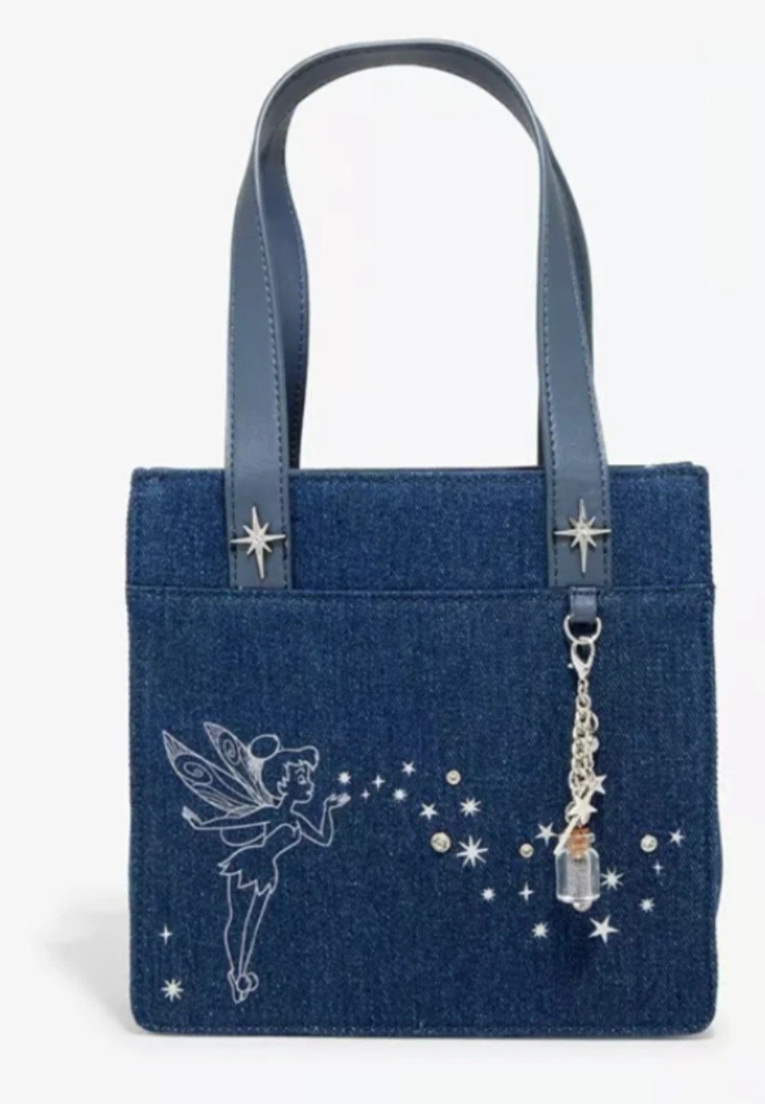 BNWT Disney Peter Pan Tinker Bell Denim Mini Crossbody Bag BNWT Disney Peter Pan Tinker Bell Denim Mini Crossbody Bag