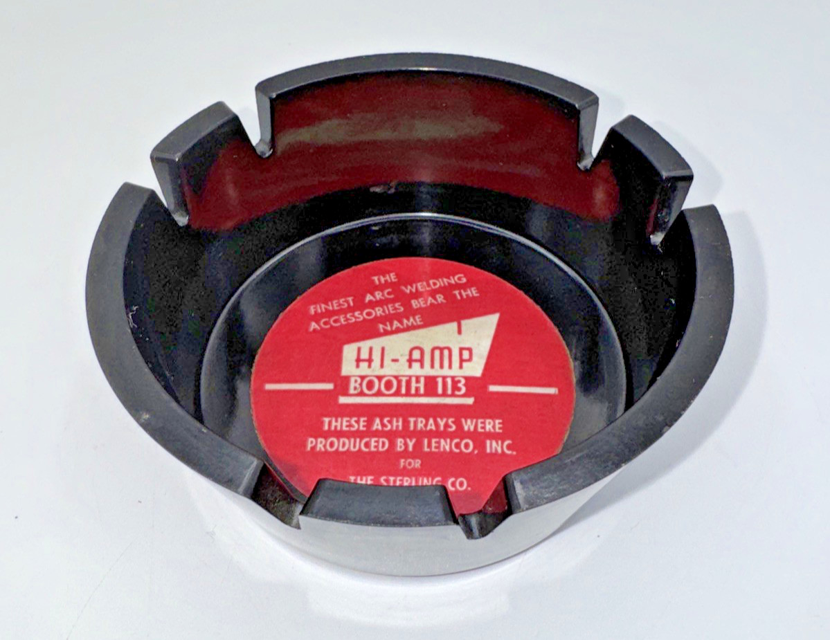 Vintage Lenco Hi-Amp Arc Welding Advertising Ashtray Lenco Inc. St. Louis MO Vintage Lenco Hi-Amp Arc Welding Advertising Ashtray Lenco Inc. St. Louis MO