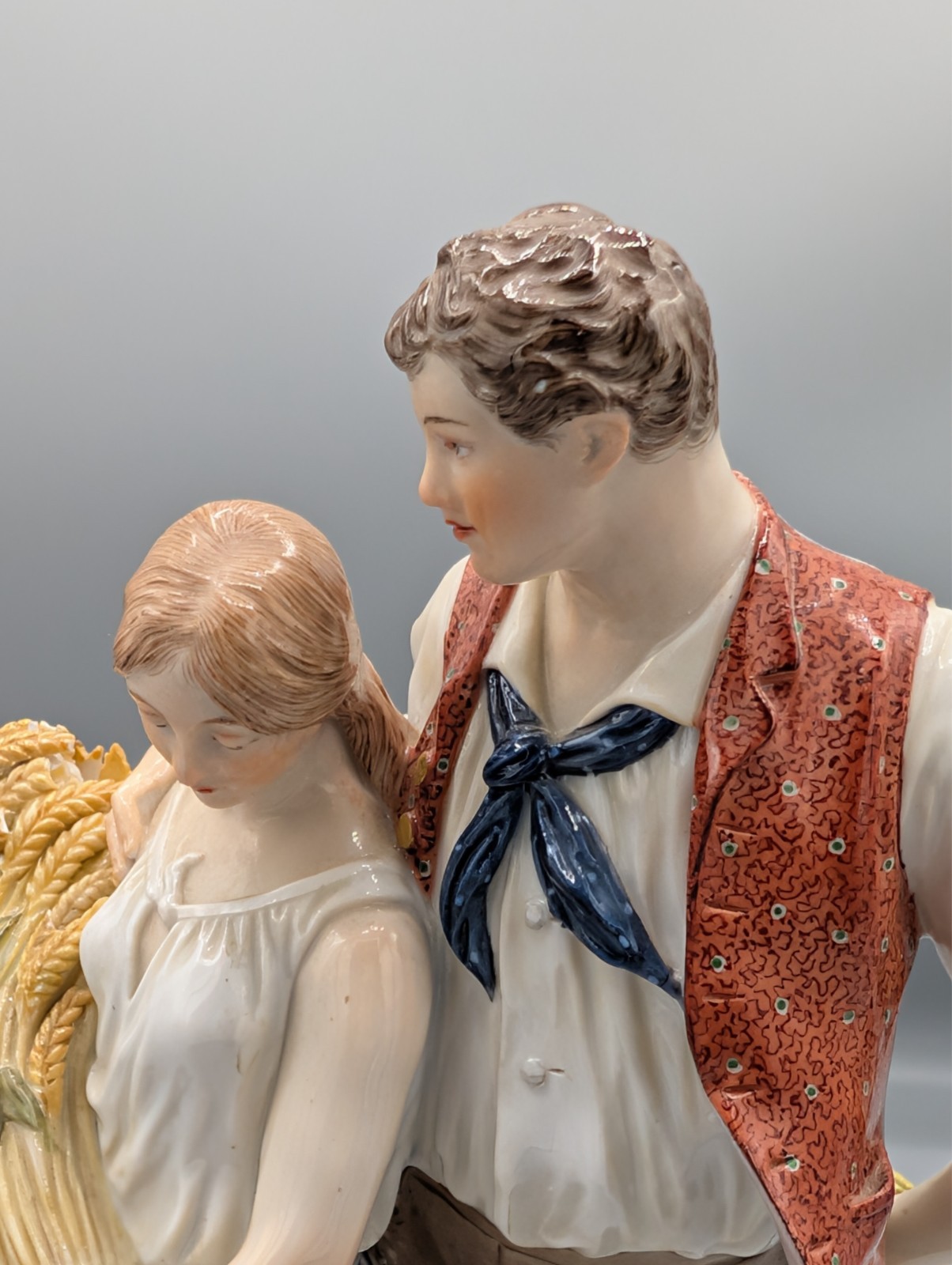 Large Antique Meissen German Porcelain Figurine Large Antique Meissen German Porcelain Figurine