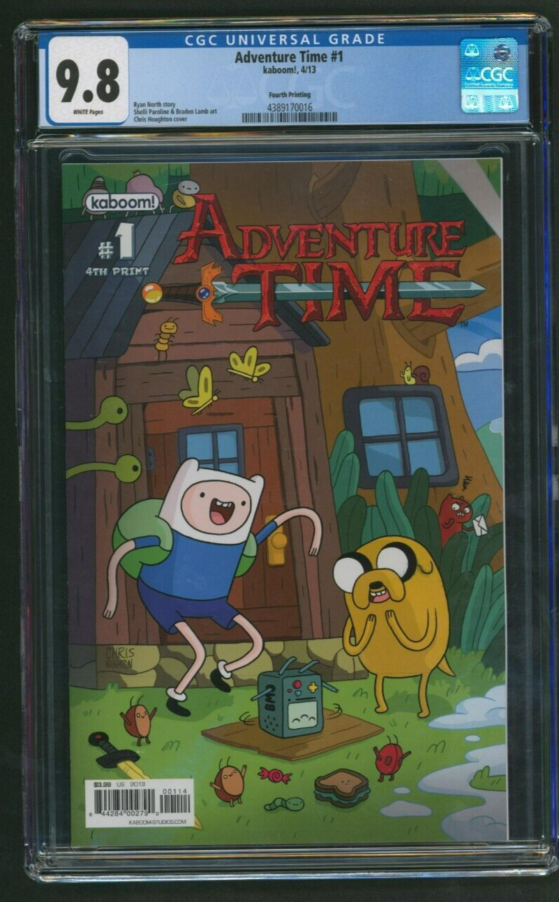 Adventure Time #1 CGC 9.8 4th Fourth Print Variant Kaboom Comics 2013