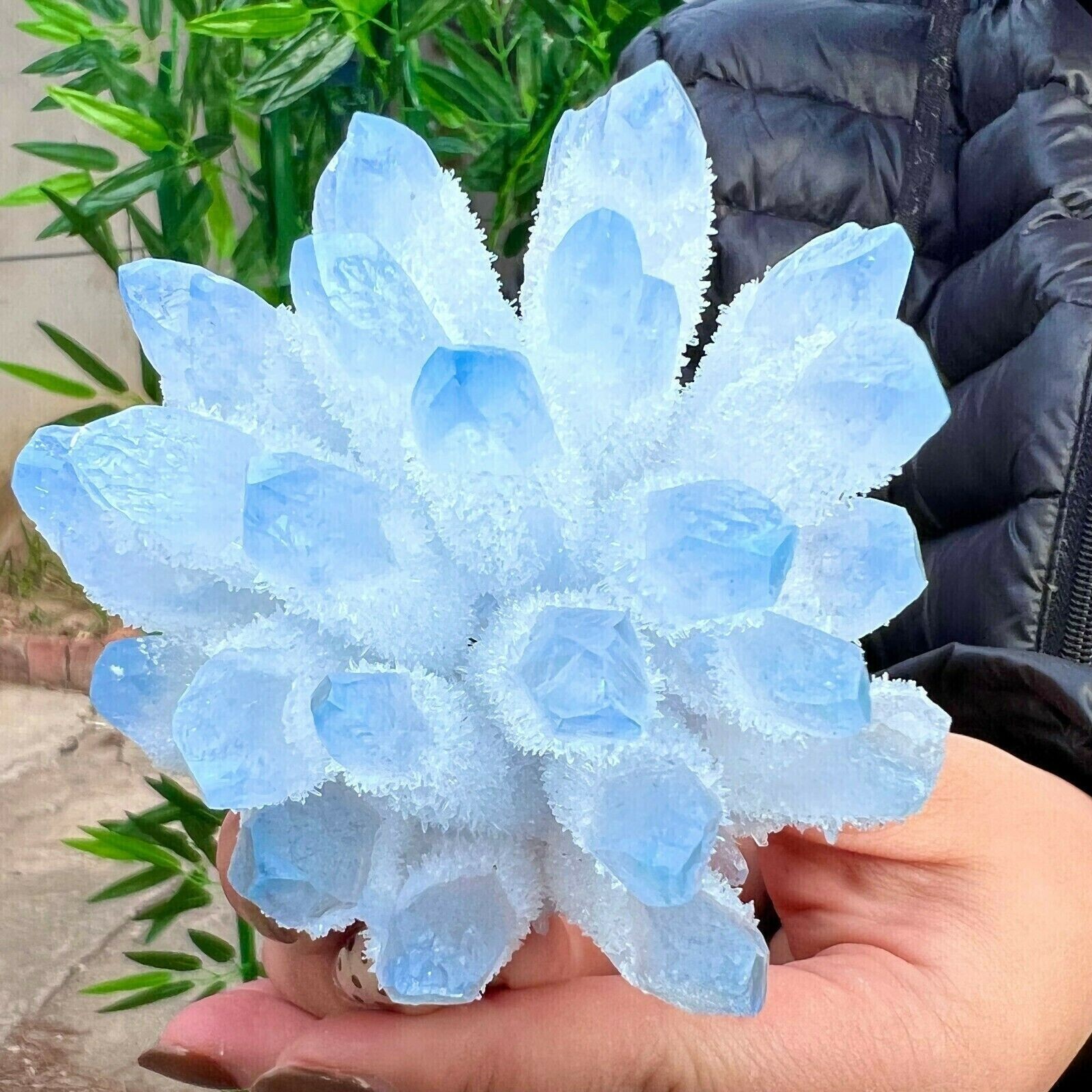 300g+ New Find Blue Phantom Quartz Crystal Cluster Mineral Specimen Healing 1pc 300g+ New Find Blue Phantom Quartz Crystal Cluster Mineral Specimen Healing 1pc