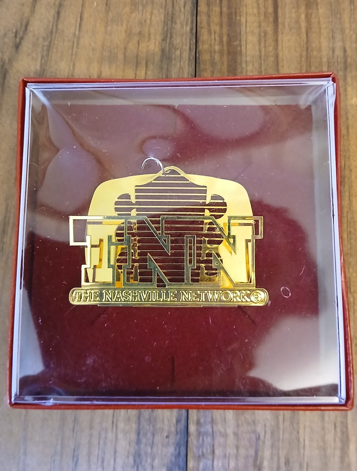The Nashville Network 24kt Gold Finish Brass Christmas Ornament Opryland USA The Nashville Network 24kt Gold Finish Brass Christmas Ornament Opryland USA