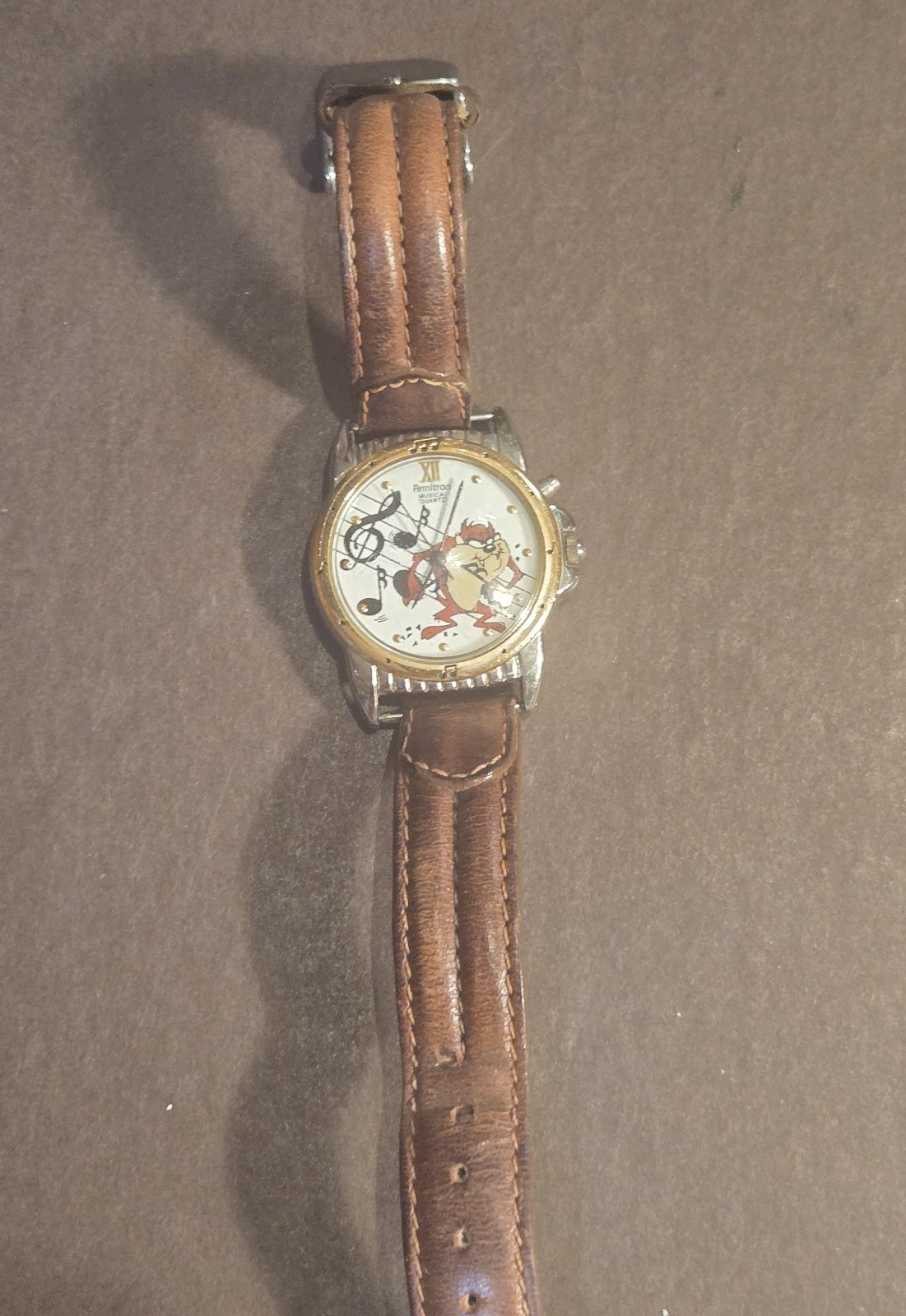 vintage 1994 Armitron Looney Tunes Tasmanian Devil musical watch, featuring a...