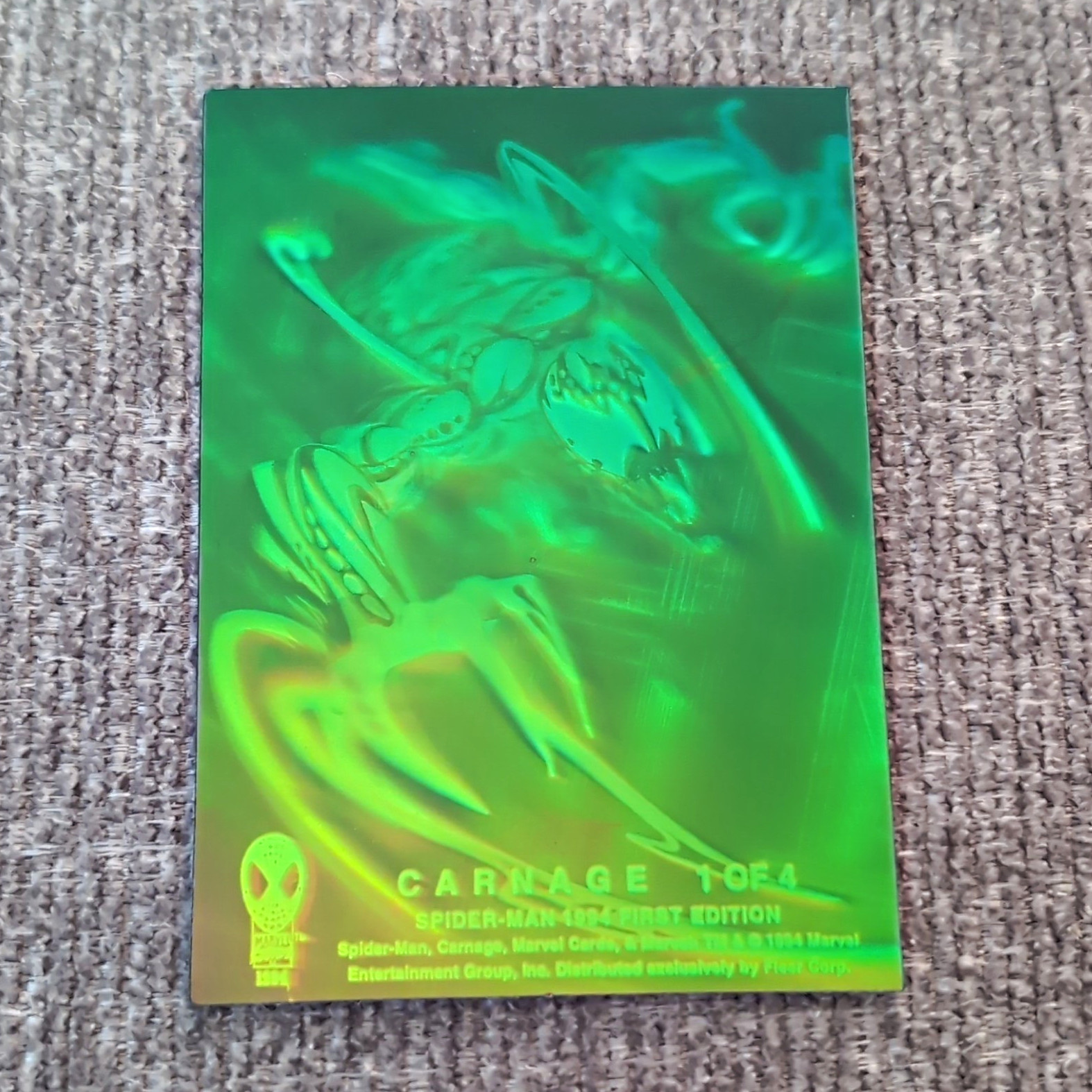 1994 Fleer Amazing Spider-Man Carnage Hologram #1 of 4 Marvel First Edition
