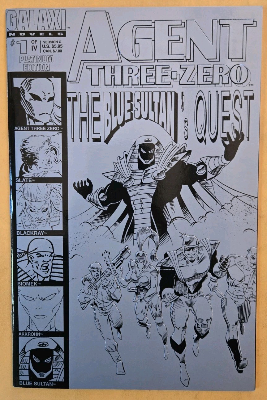 Agent Three-zero: The Blue Sultan's Quest #1-Galaxi Fact Files VF/NM (9.0)  1994