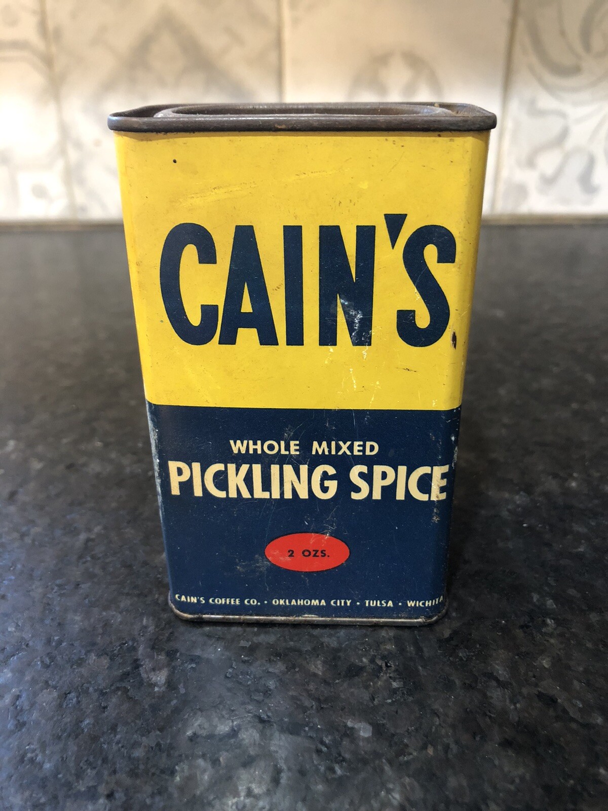 Vintage Cain\'s Pickling Spice can only Vintage Cain\'s Pickling Spice can only