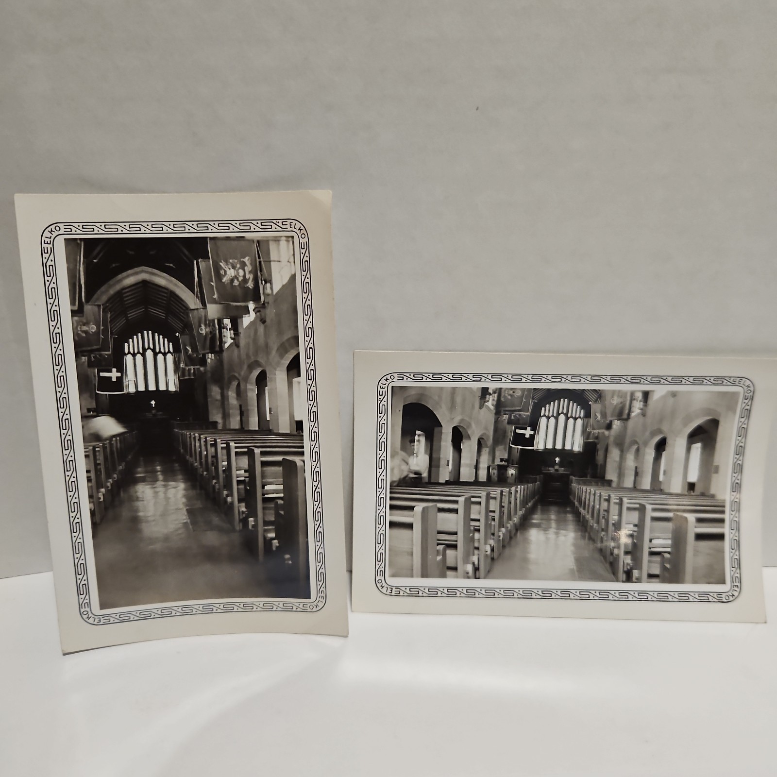 Vintage WW2 photo Fort Sill Chapel Building Elko 5x3 Lot Of 2 Vintage WW2 photo Fort Sill Chapel Building Elko 5x3 Lot Of 2