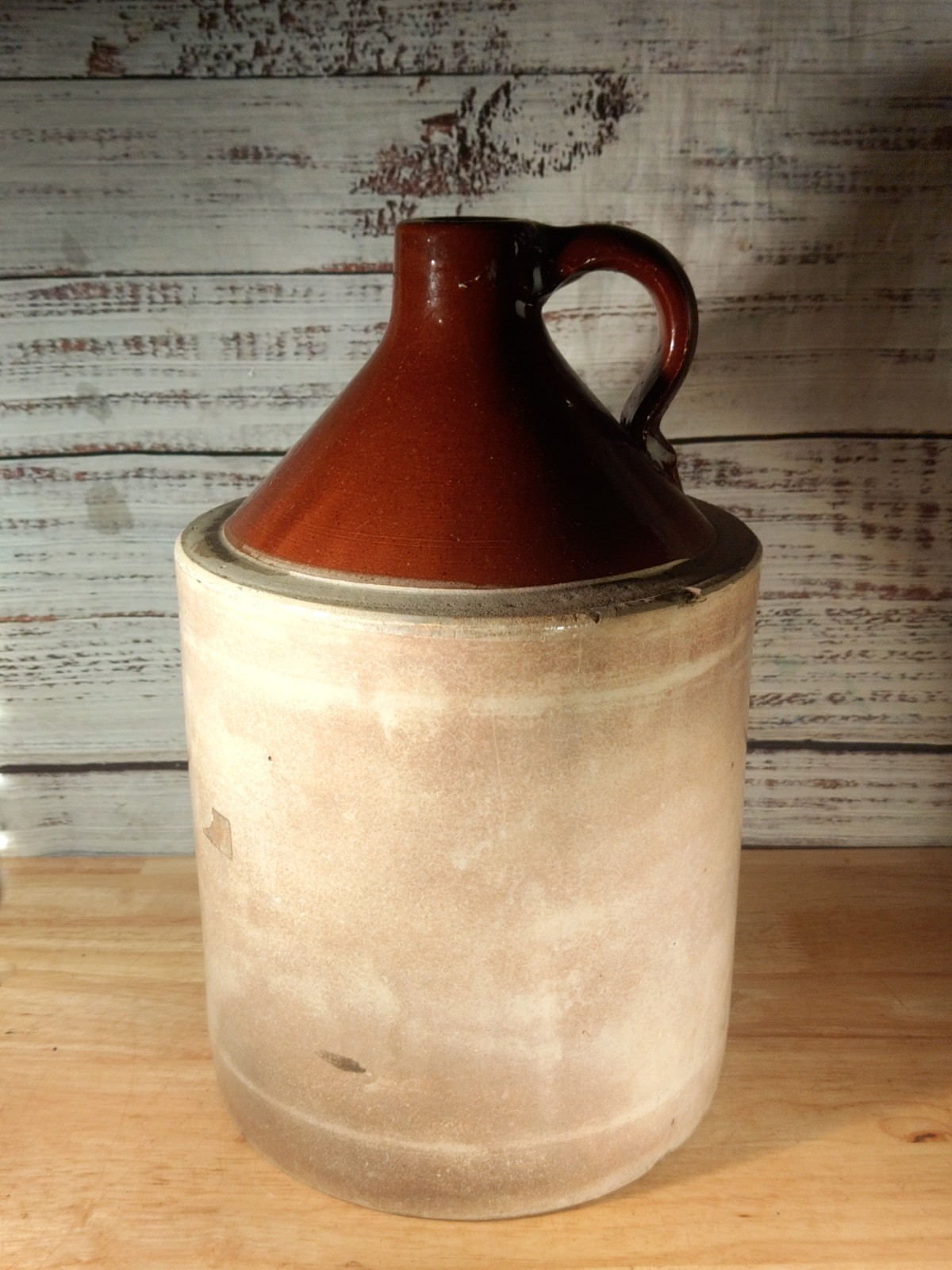 Whiskey Jug Antique Two Tone Stoneware Whiskey Or Moonshine 1 Gallon Whiskey Jug Antique Two Tone Stoneware Whiskey Or Moonshine 1 Gallon