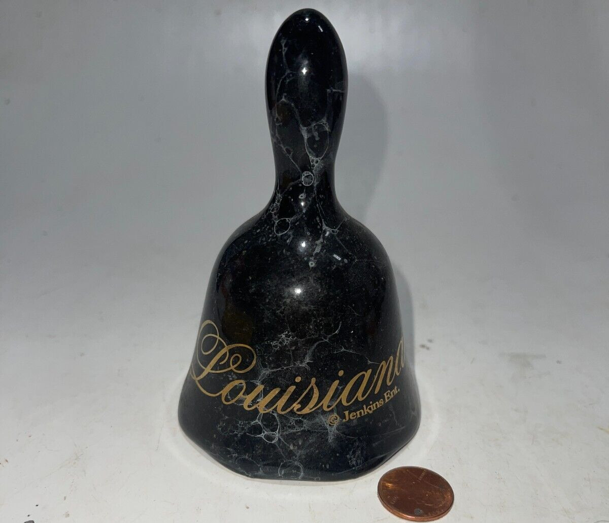 VTG Louisiana Souvenir Bell Jenkins Ent. Black Marble VTG Louisiana Souvenir Bell Jenkins Ent. Black Marble