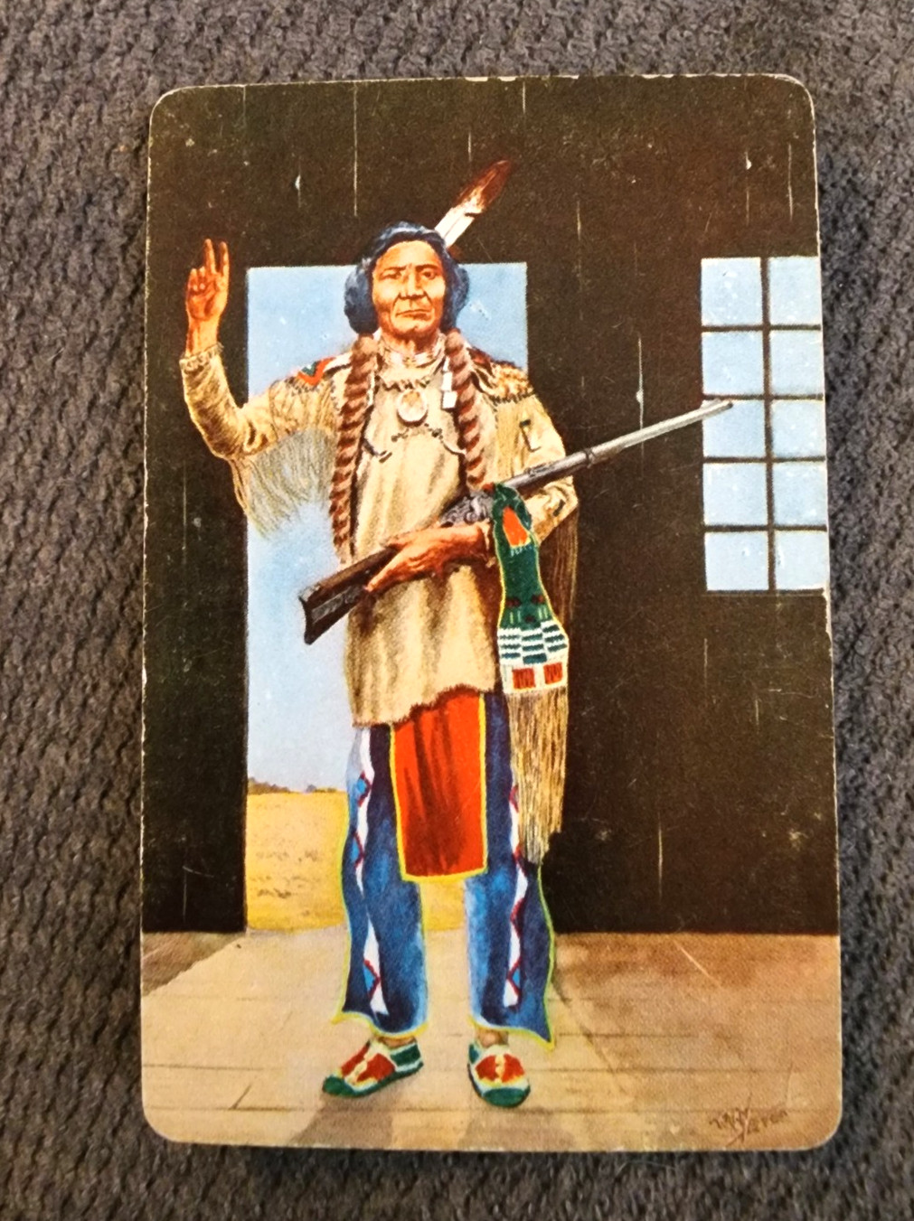 1956 Dull Knife Cheyenne Chief Armour Star Franks Indian Language Card EX 1956 Dull Knife Cheyenne Chief Armour Star Franks Indian Language Card EX