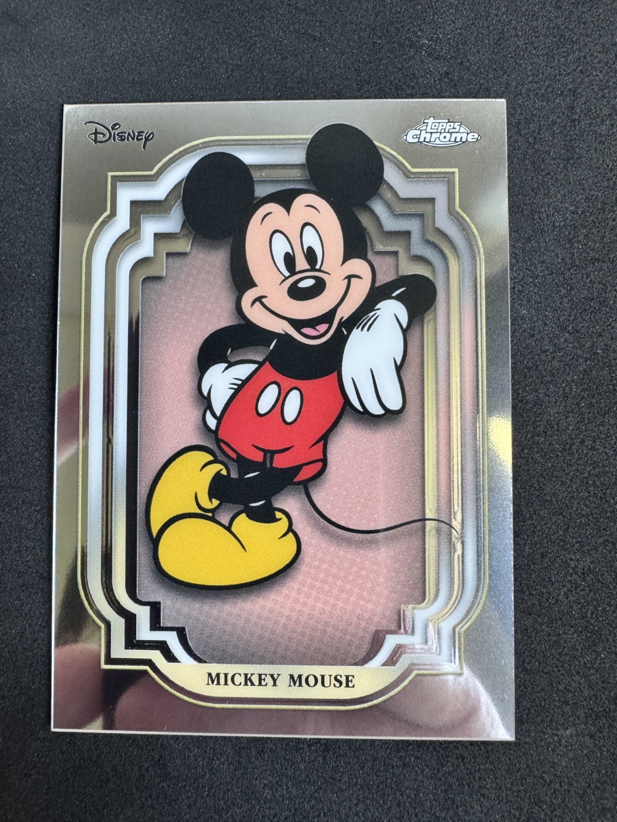 2024 Topps Chrome Disney Mickey Mouse #1 Base Card 2024 Topps Chrome Disney Mickey Mouse #1 Base Card
