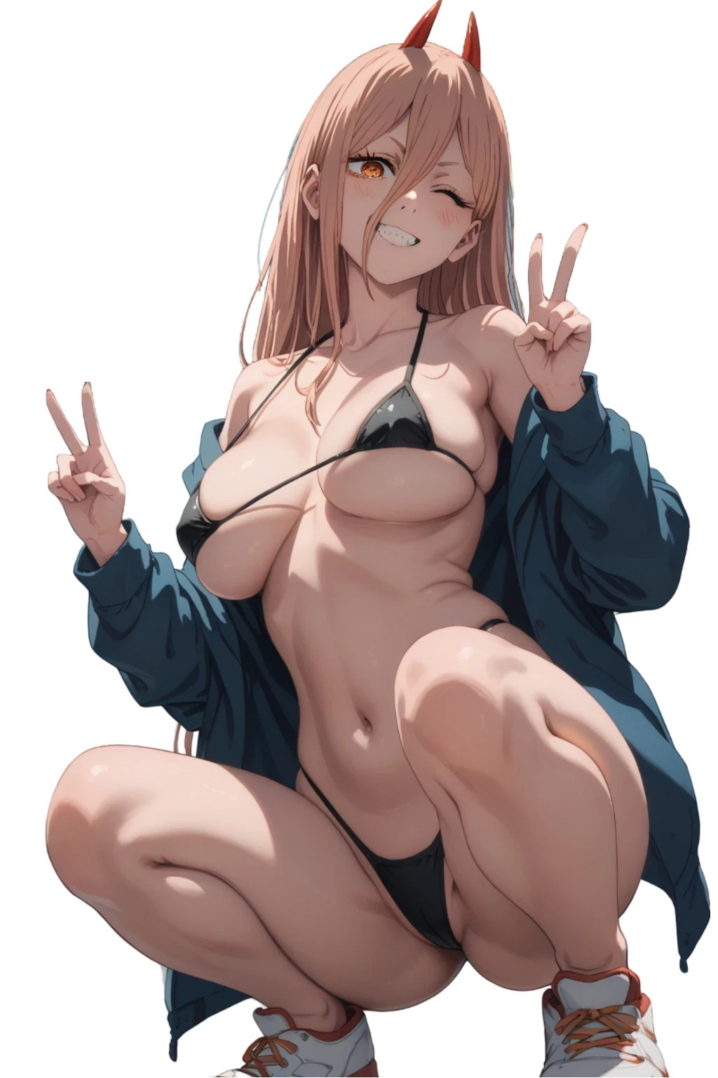 Power Chainsaw Man Waifu Weatherproof Anime Sticker 6 Power Chainsaw Man Waifu Weatherproof Anime Sticker 6