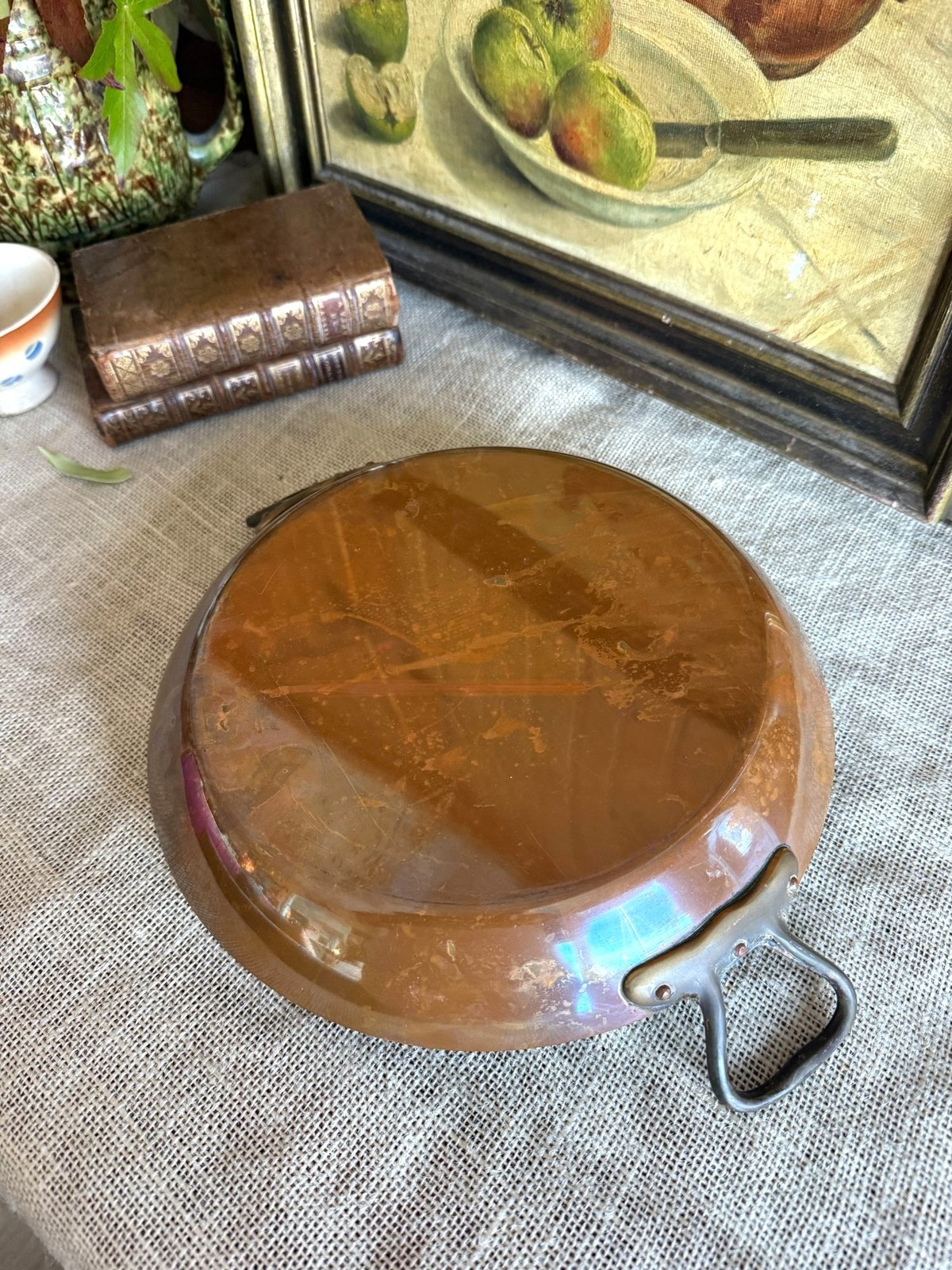 Vintage French Copper Au Gratin Pan - 10\
