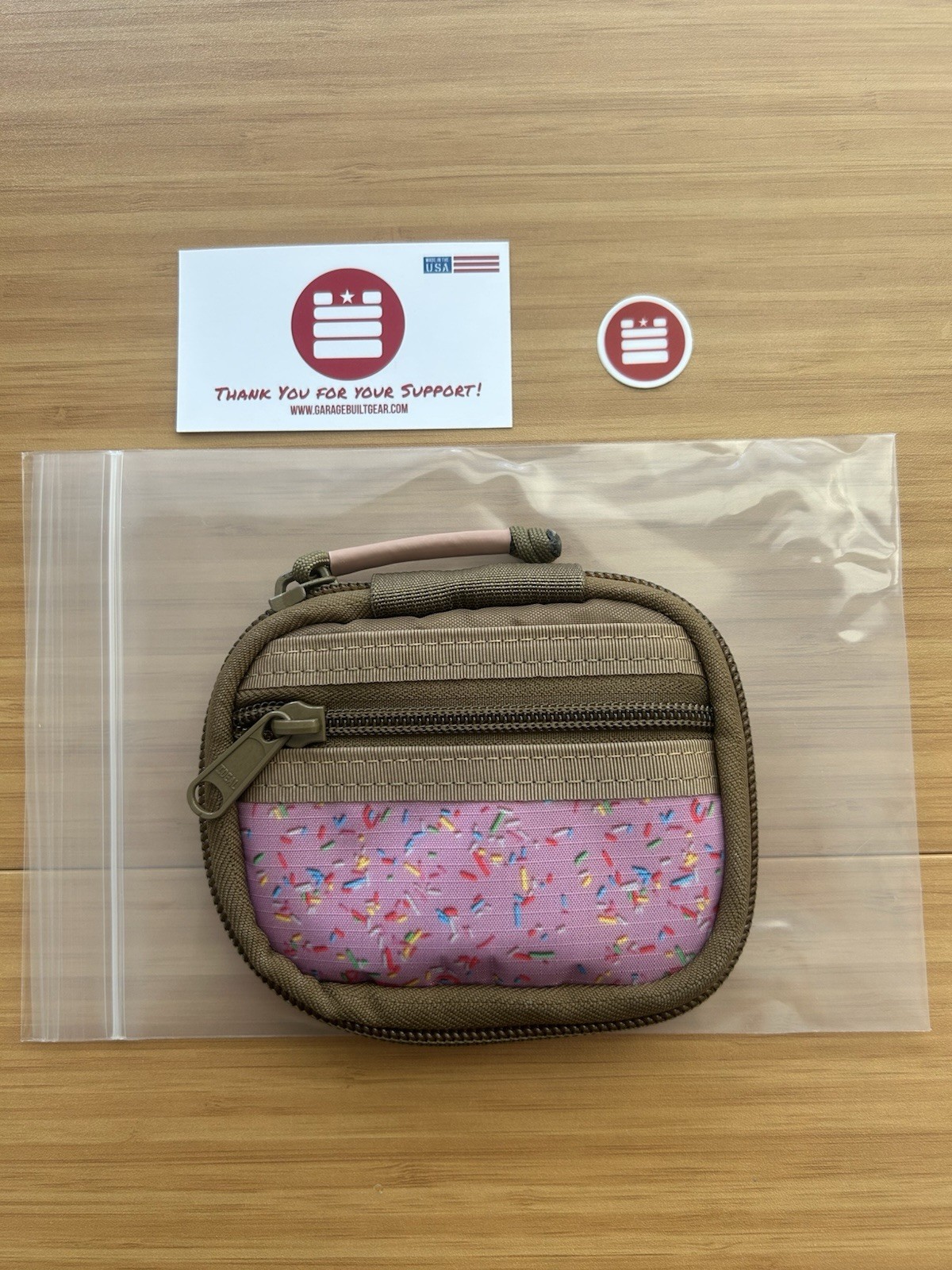 Garage Built Gear GBG Mighty Pouch + Sprinkles w/ Coyote EcoPak Garage Built Gear GBG Mighty Pouch + Sprinkles w/ Coyote EcoPak