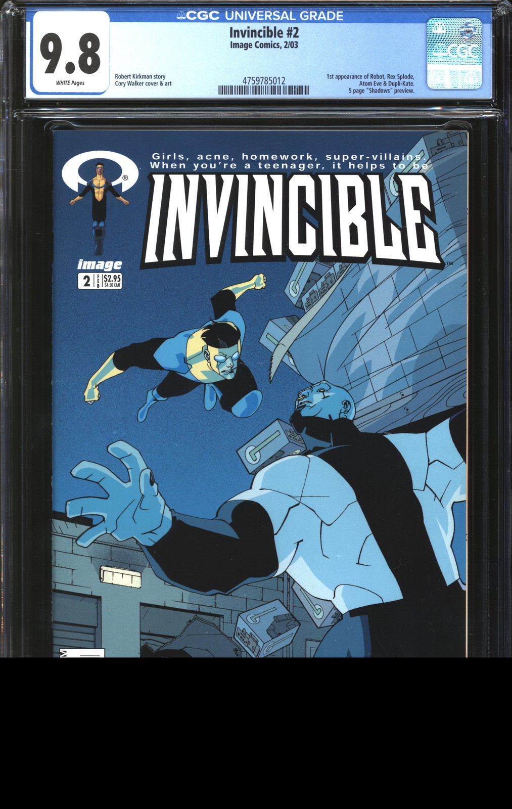 Invincible (2003) # 2 CGC 9.8 NM/MT